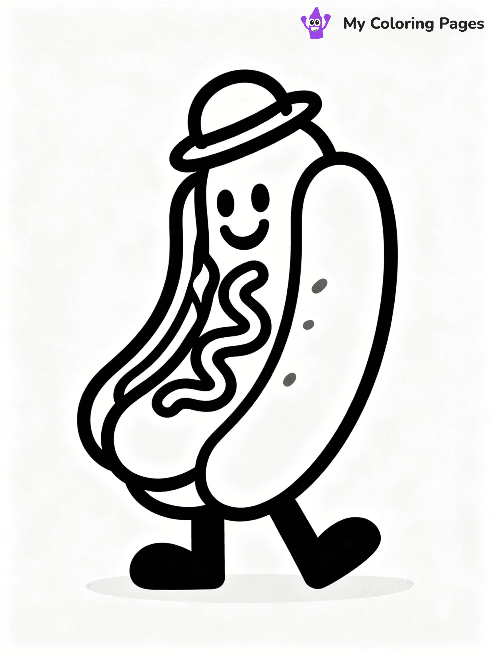 Cute Food Coloring Pages - 9