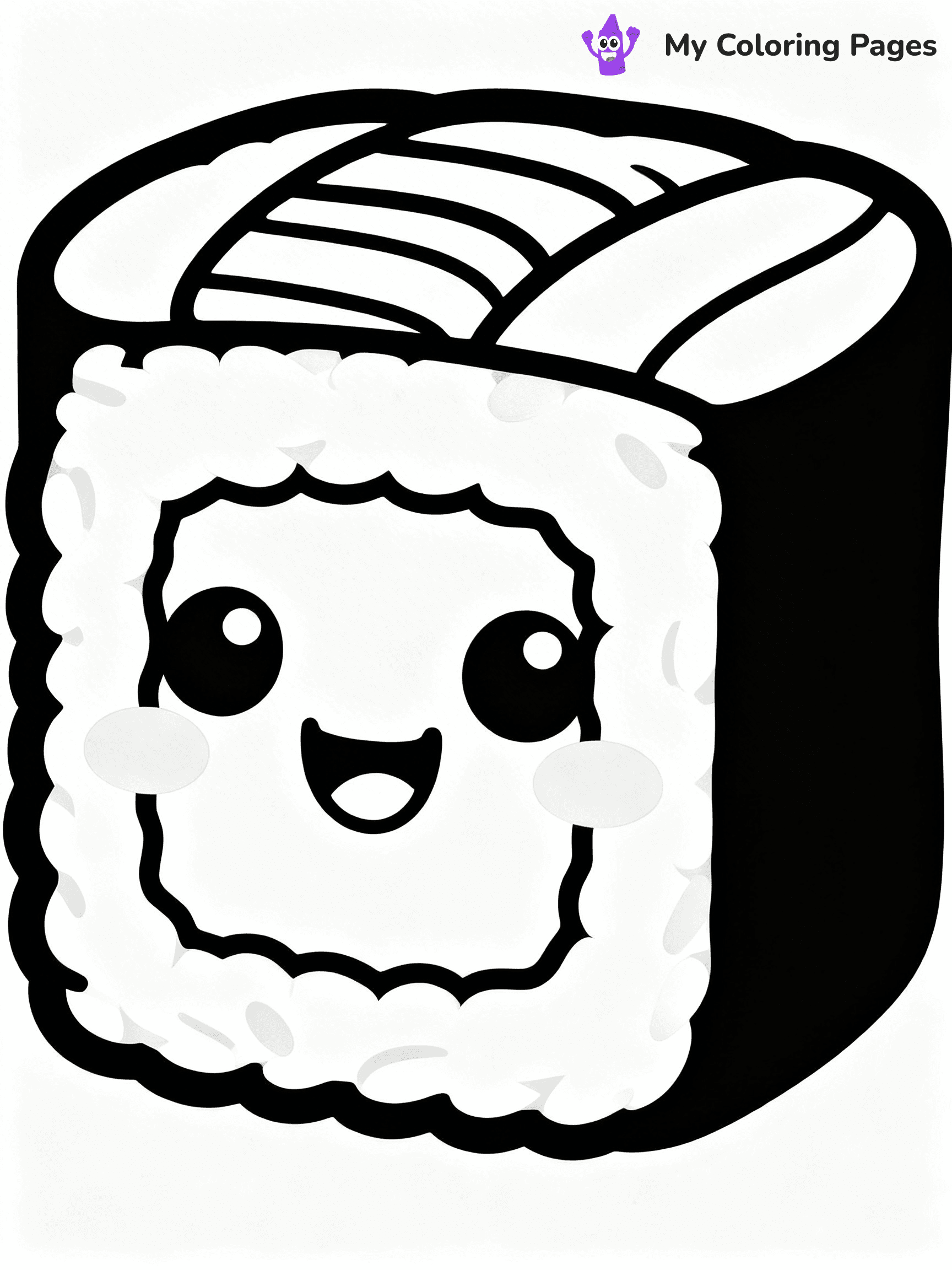 Cute Food Coloring Pages - 8