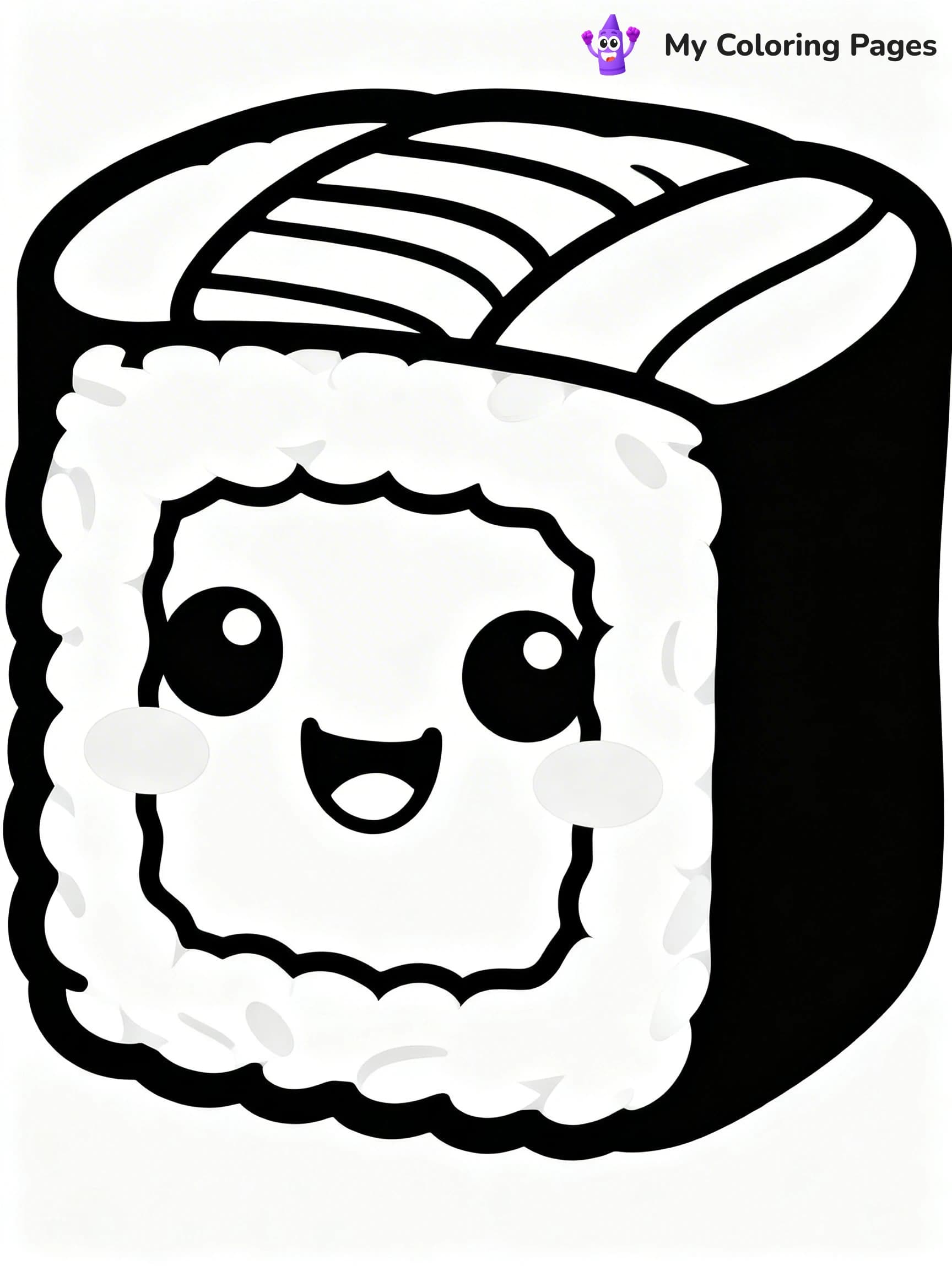 Cute Food Coloring Pages - 8
