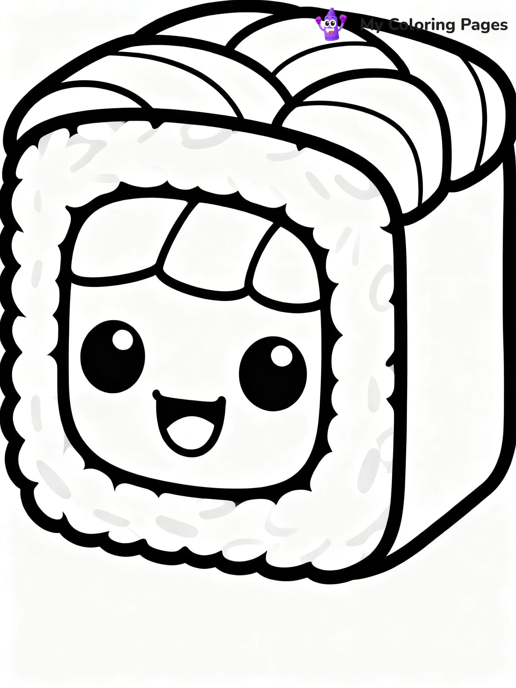 Cute Food Coloring Pages - 7
