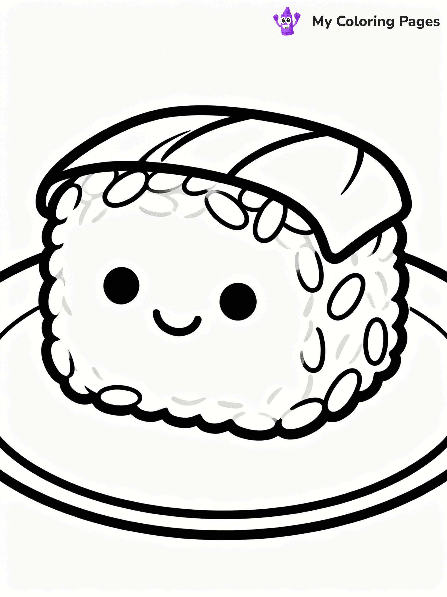 Cute Food Coloring Pages - 4