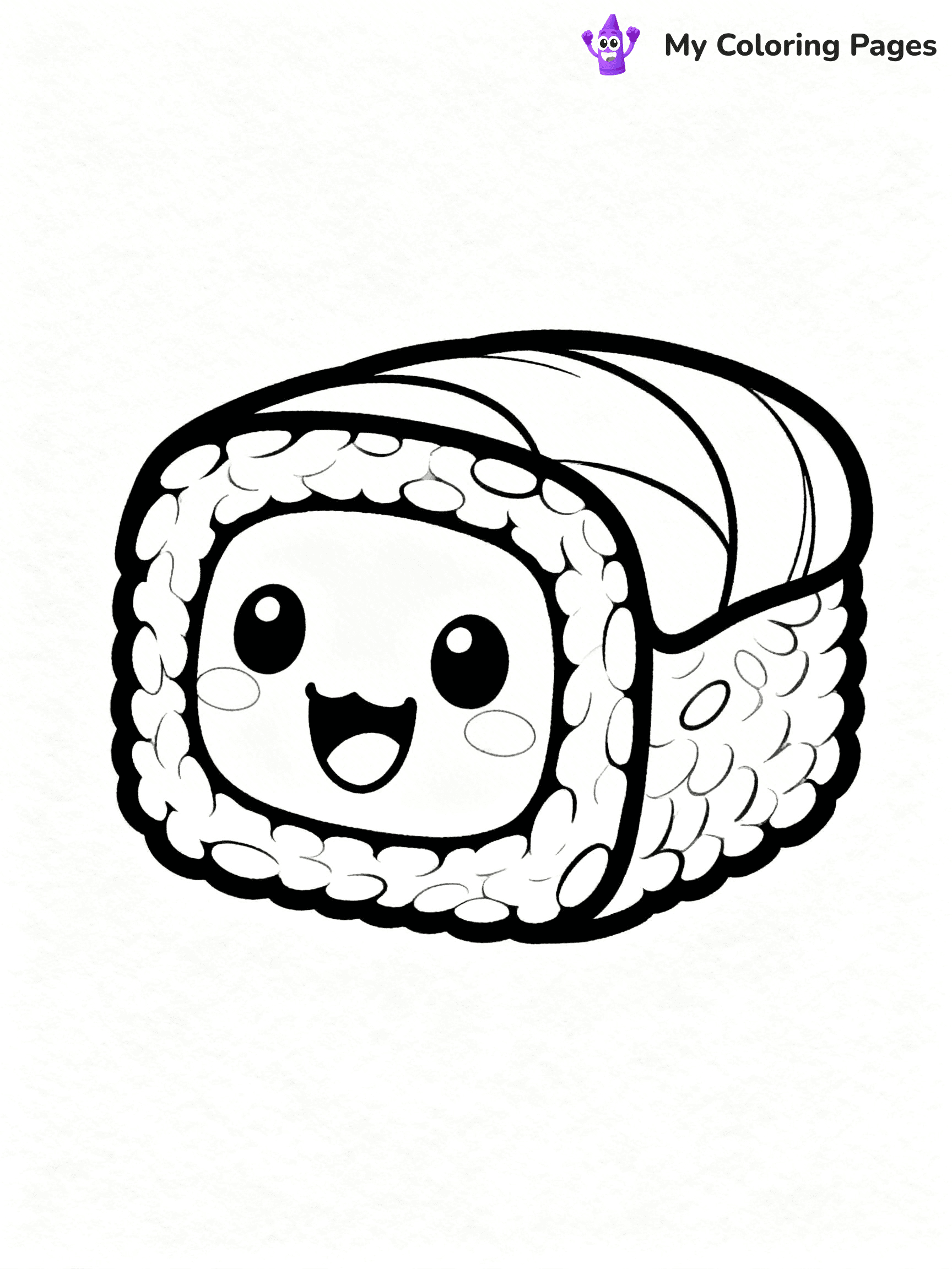 Cute Food Coloring Pages - 3