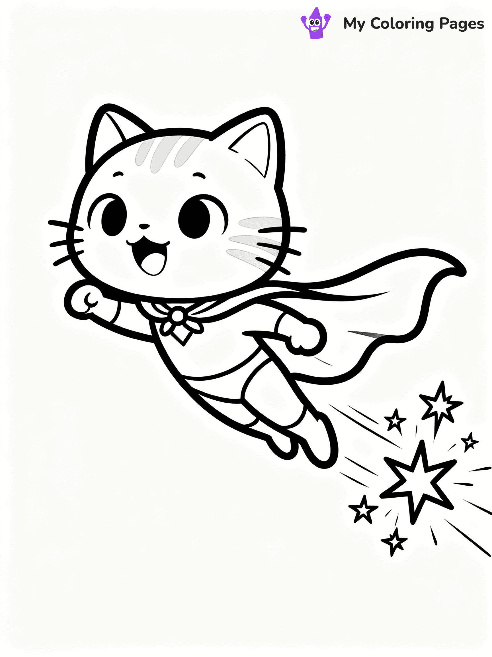 Super Kitties Coloring Pages - 21