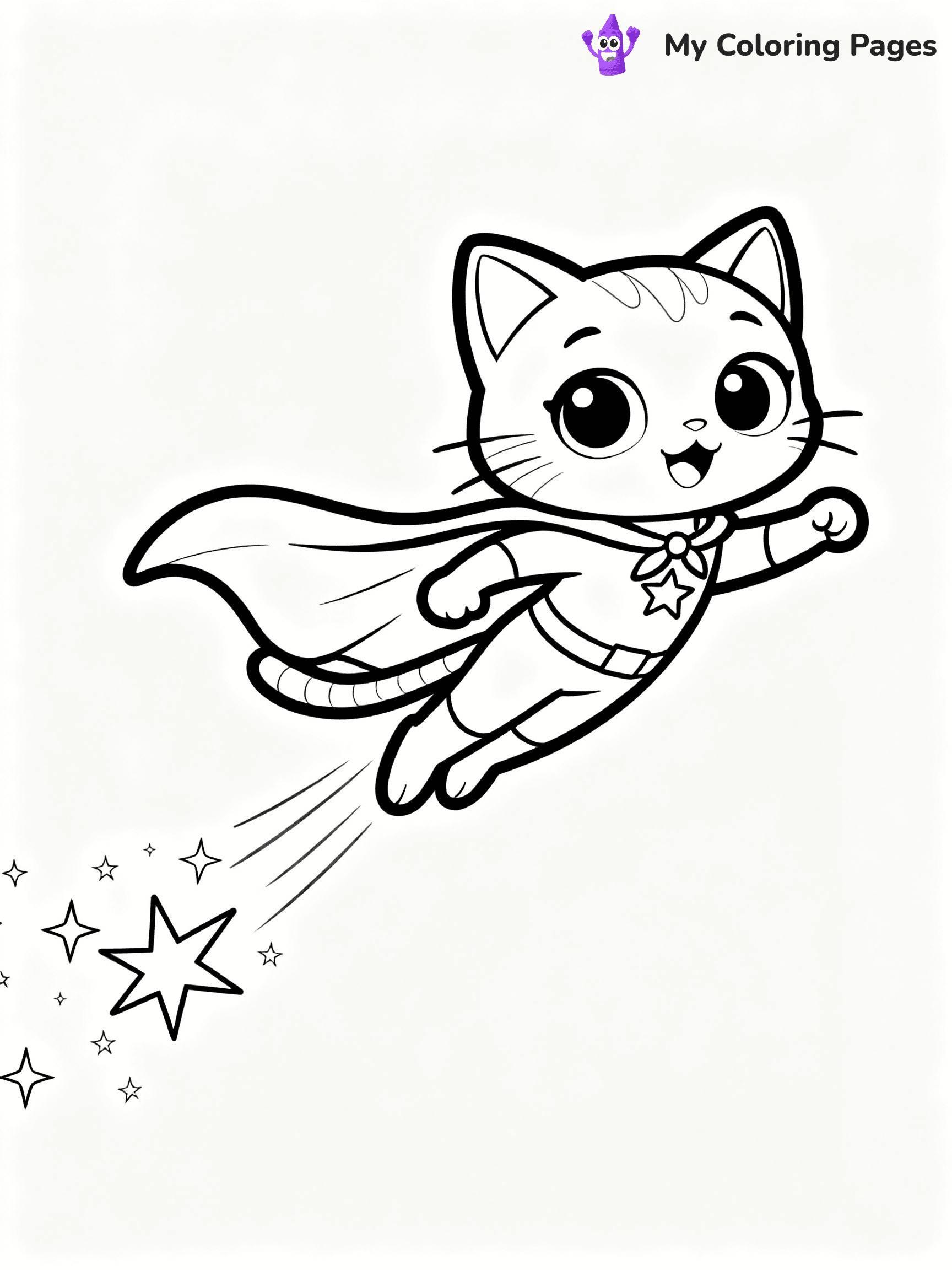 Super Kitties Coloring Pages - 19