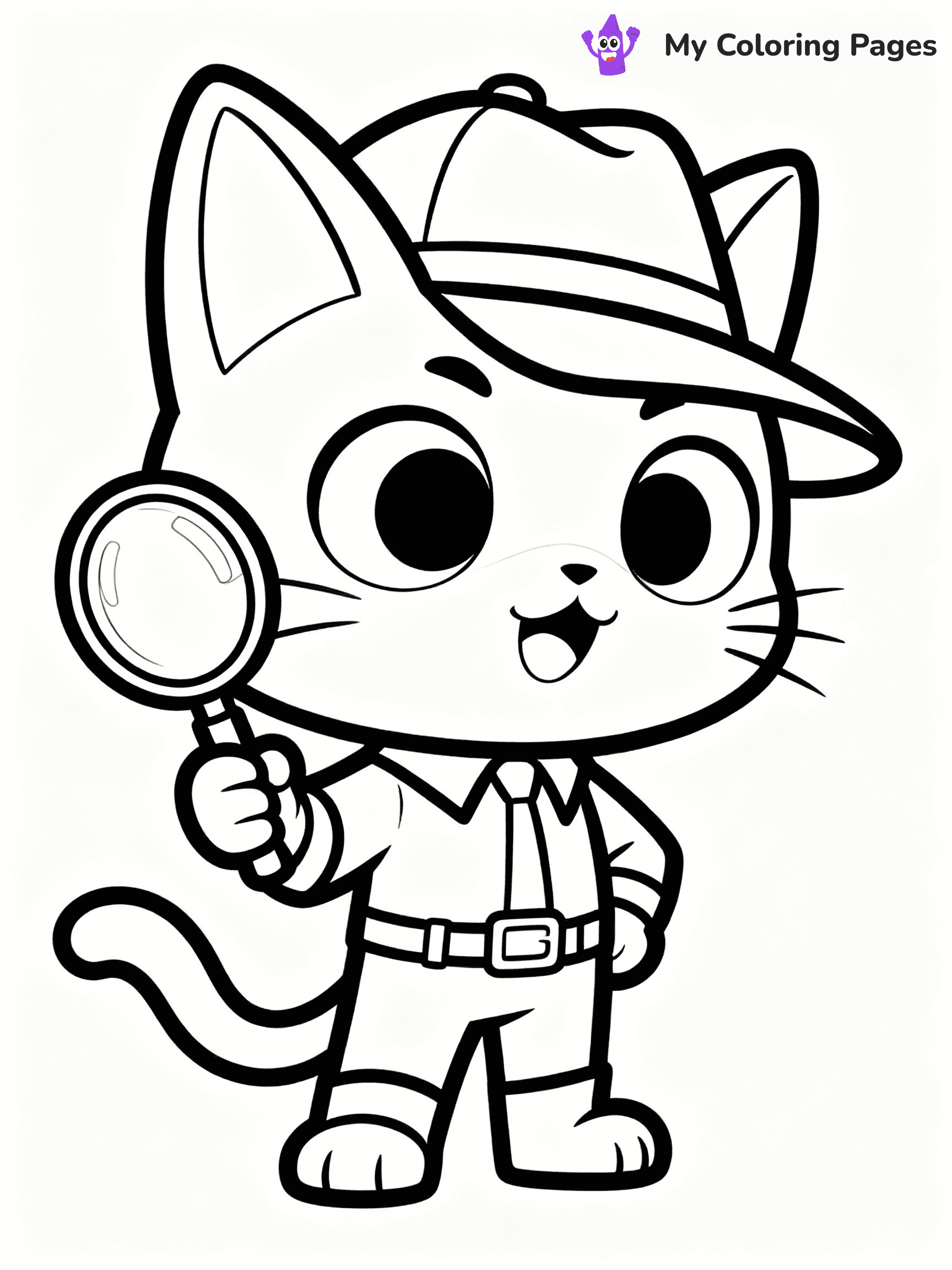 Super Kitties Coloring Pages - 8