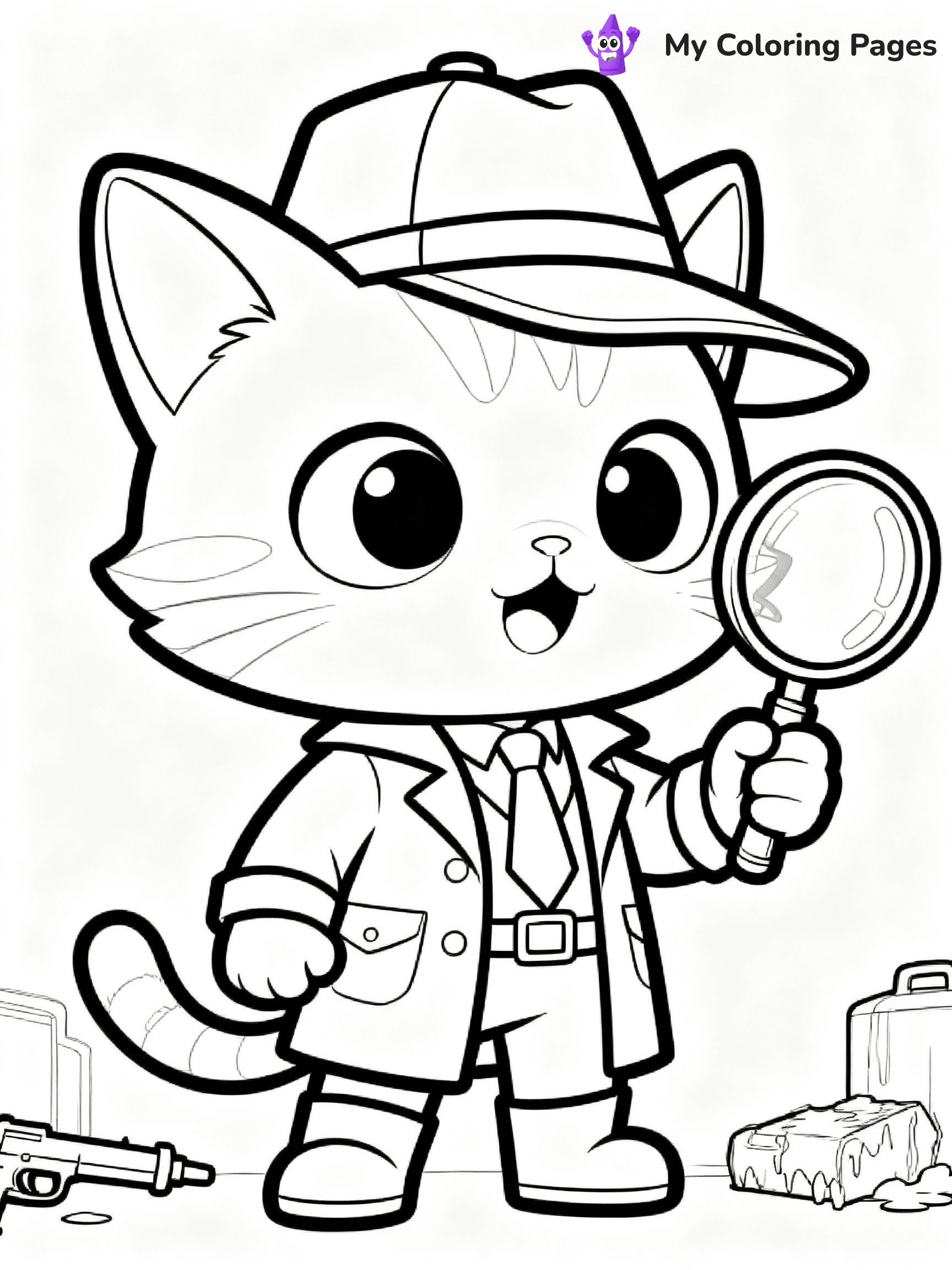 Super Kitties Coloring Pages - 5