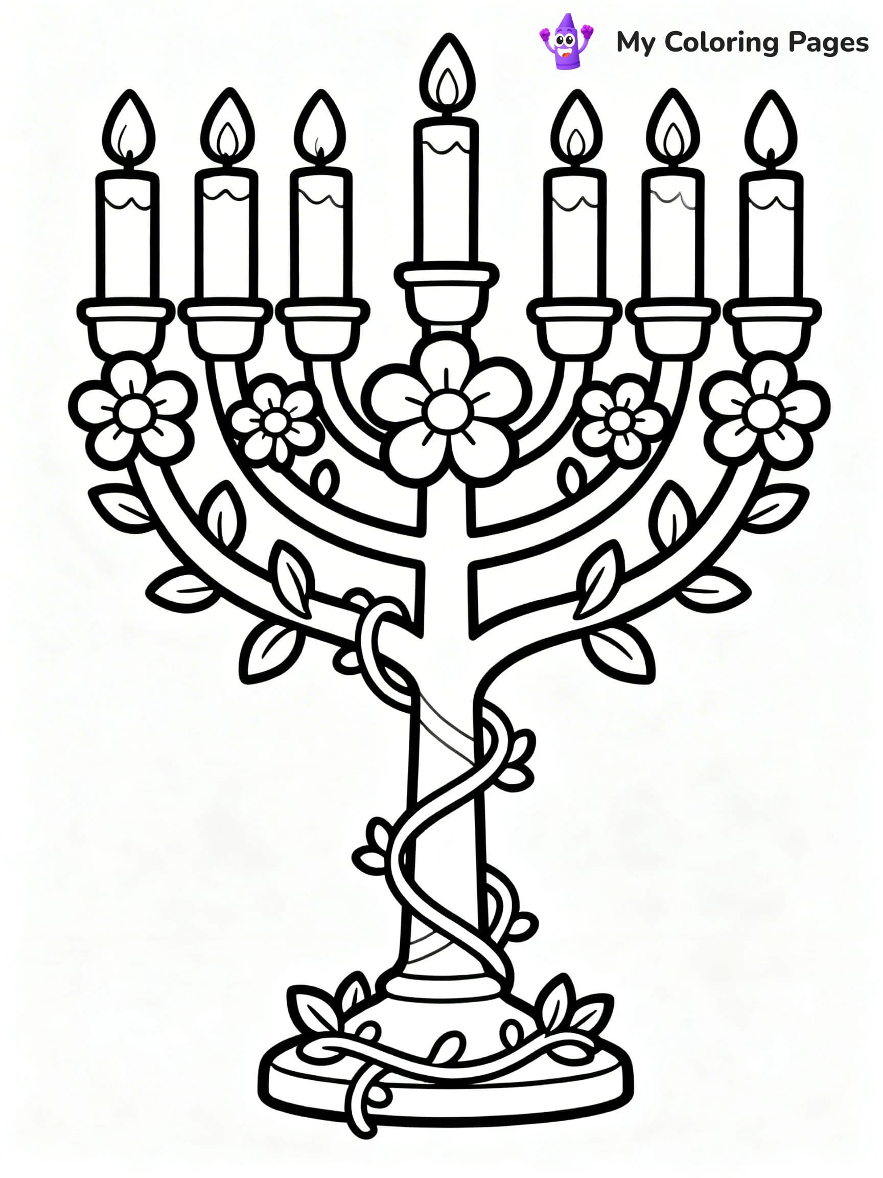 Menorah Coloring Pages - 13