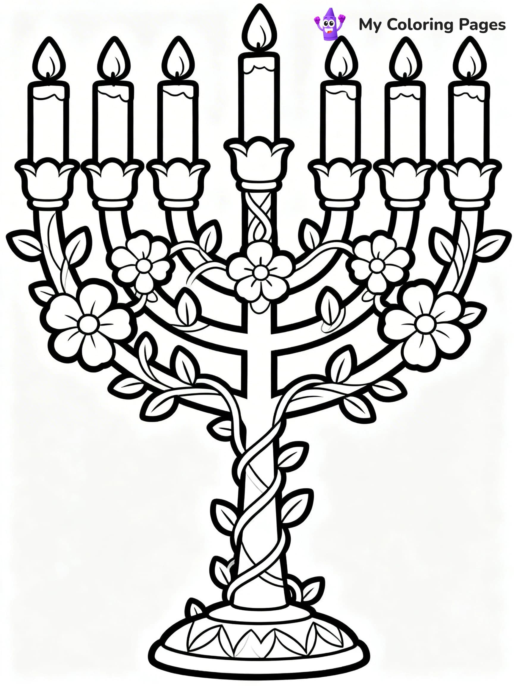 Menorah Coloring Pages - 10