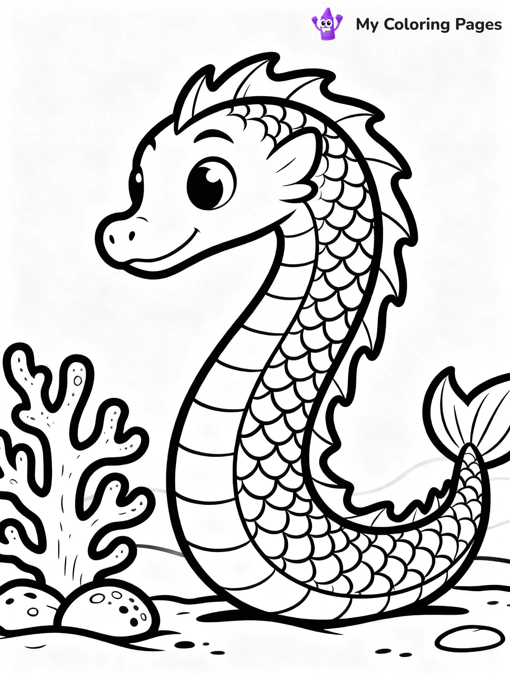 Realistic Dragon Coloring Pages For Adults - 95