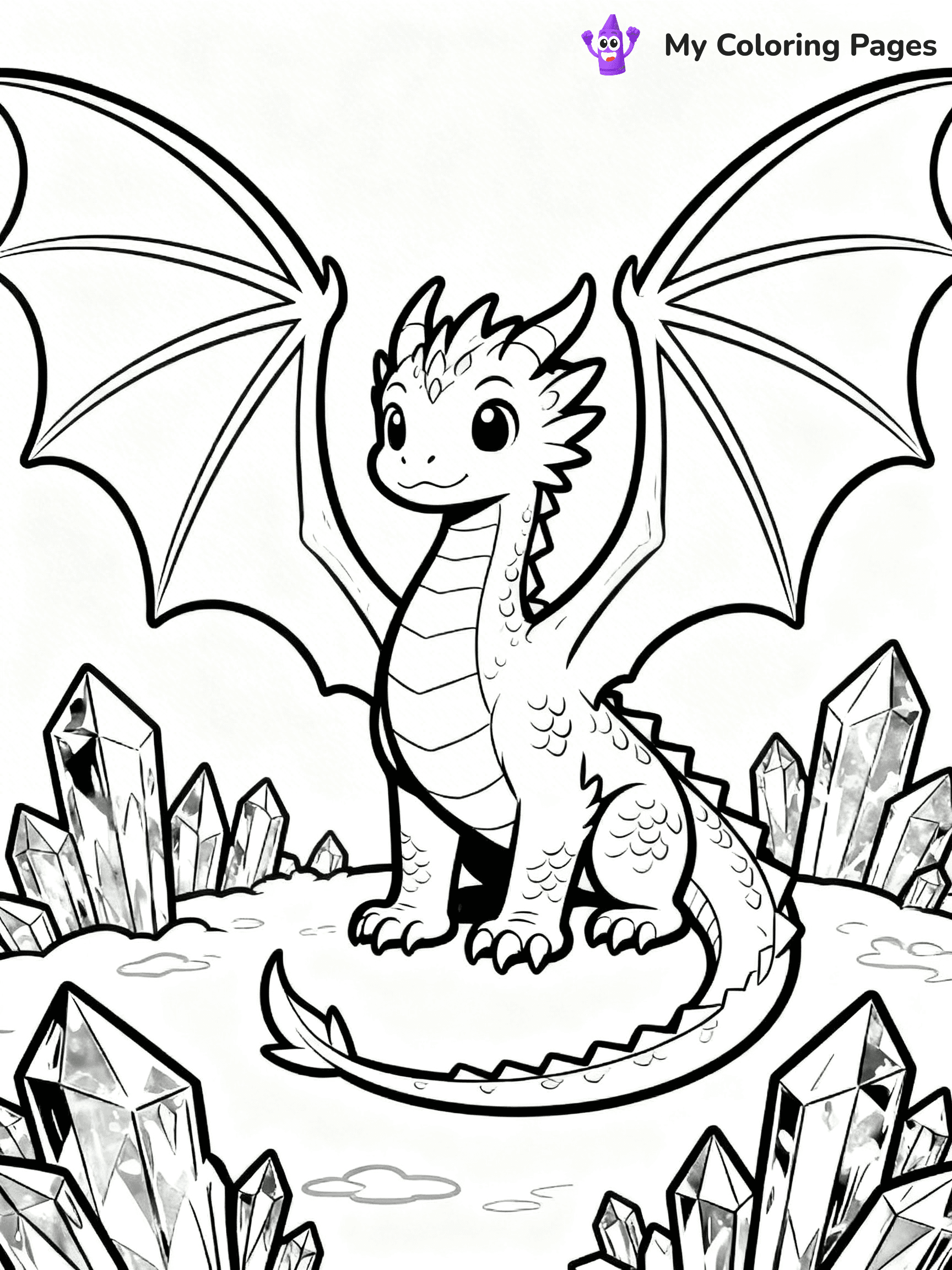 Realistic Dragon Coloring Pages For Adults - 67