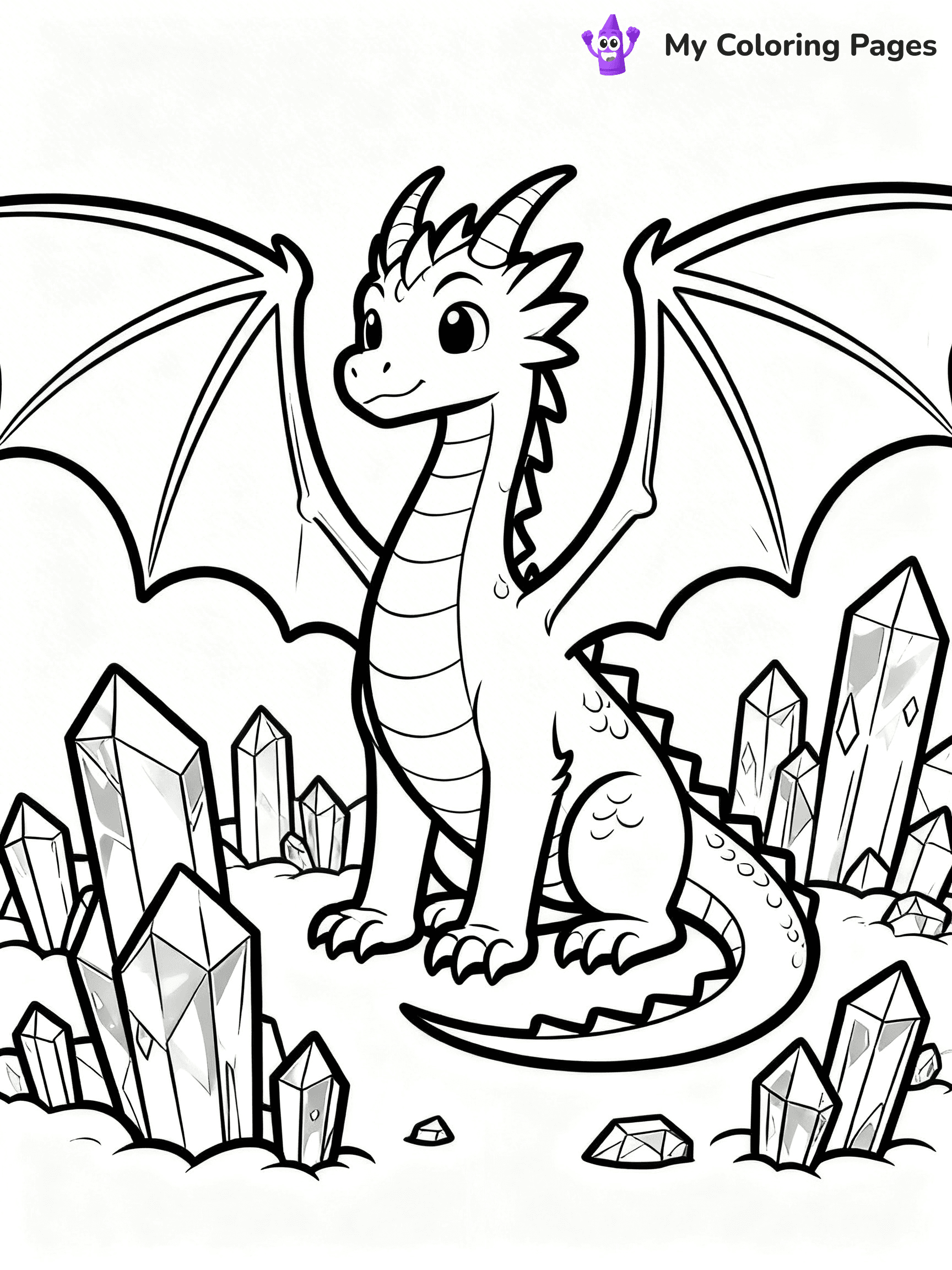 Realistic Dragon Coloring Pages For Adults - 66