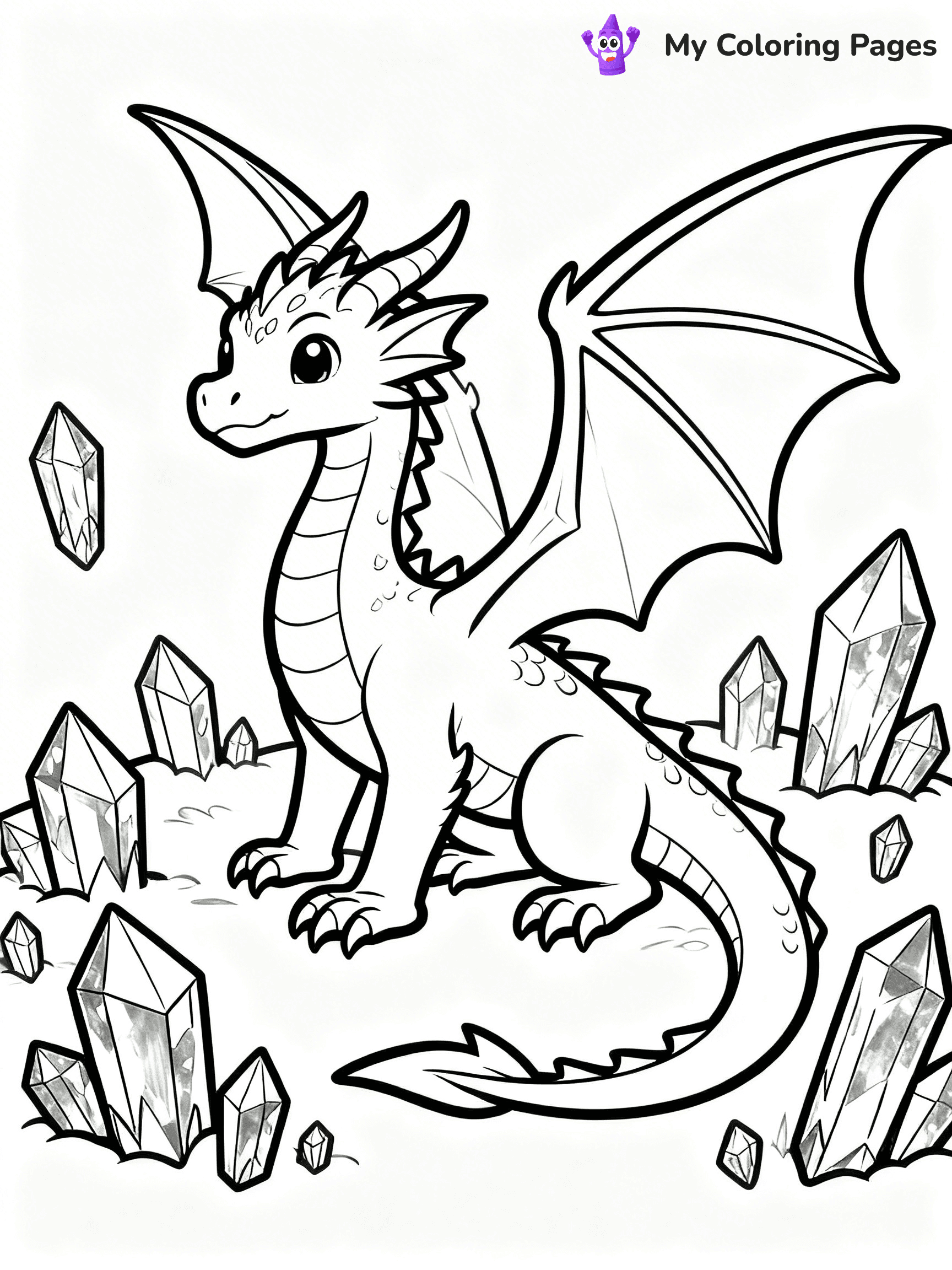 Realistic Dragon Coloring Pages For Adults - 65