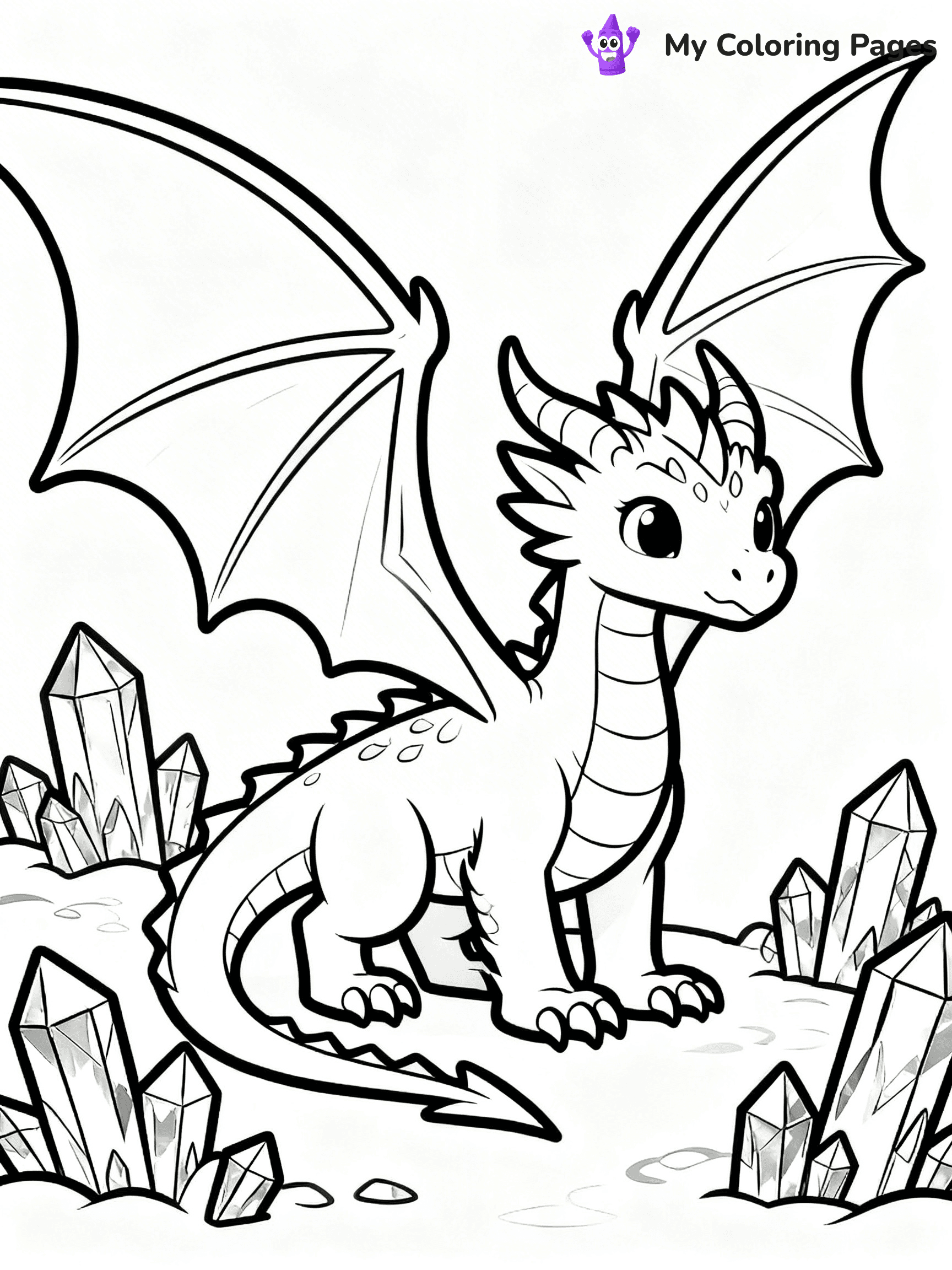 Realistic Dragon Coloring Pages For Adults - 63