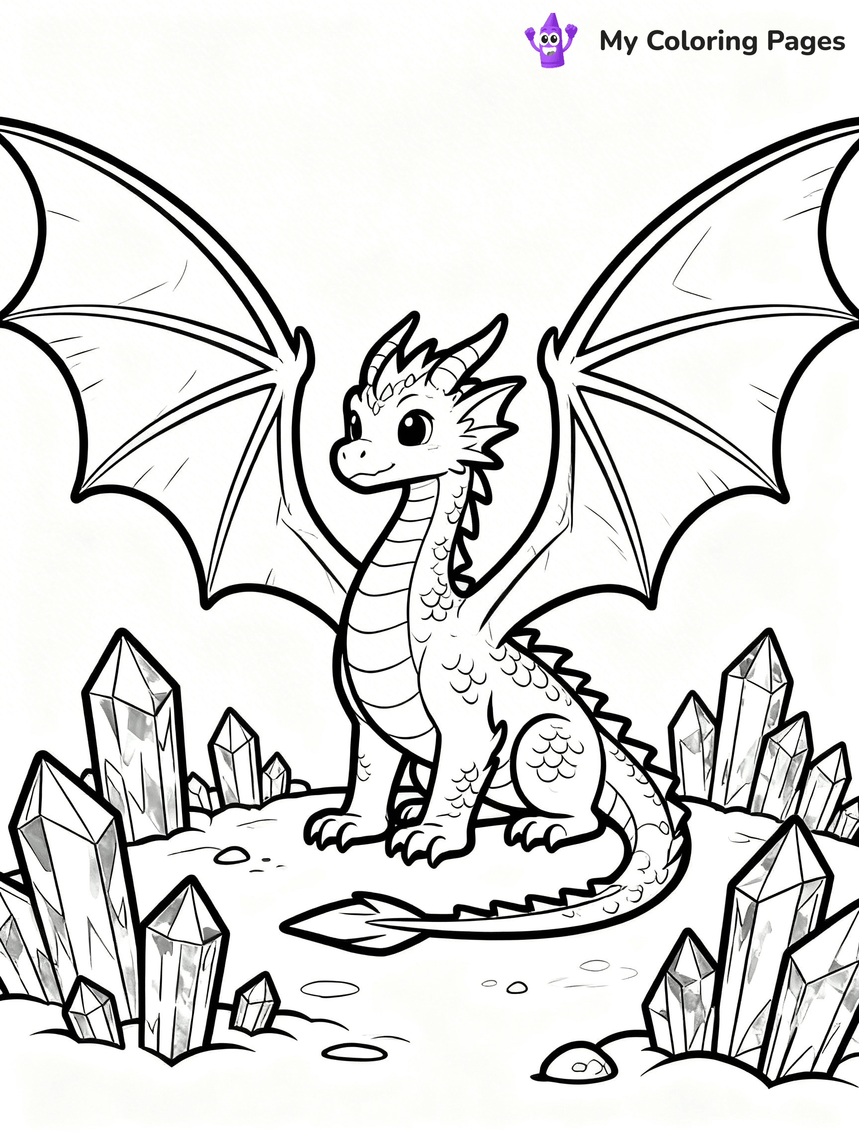 Realistic Dragon Coloring Pages For Adults - 62