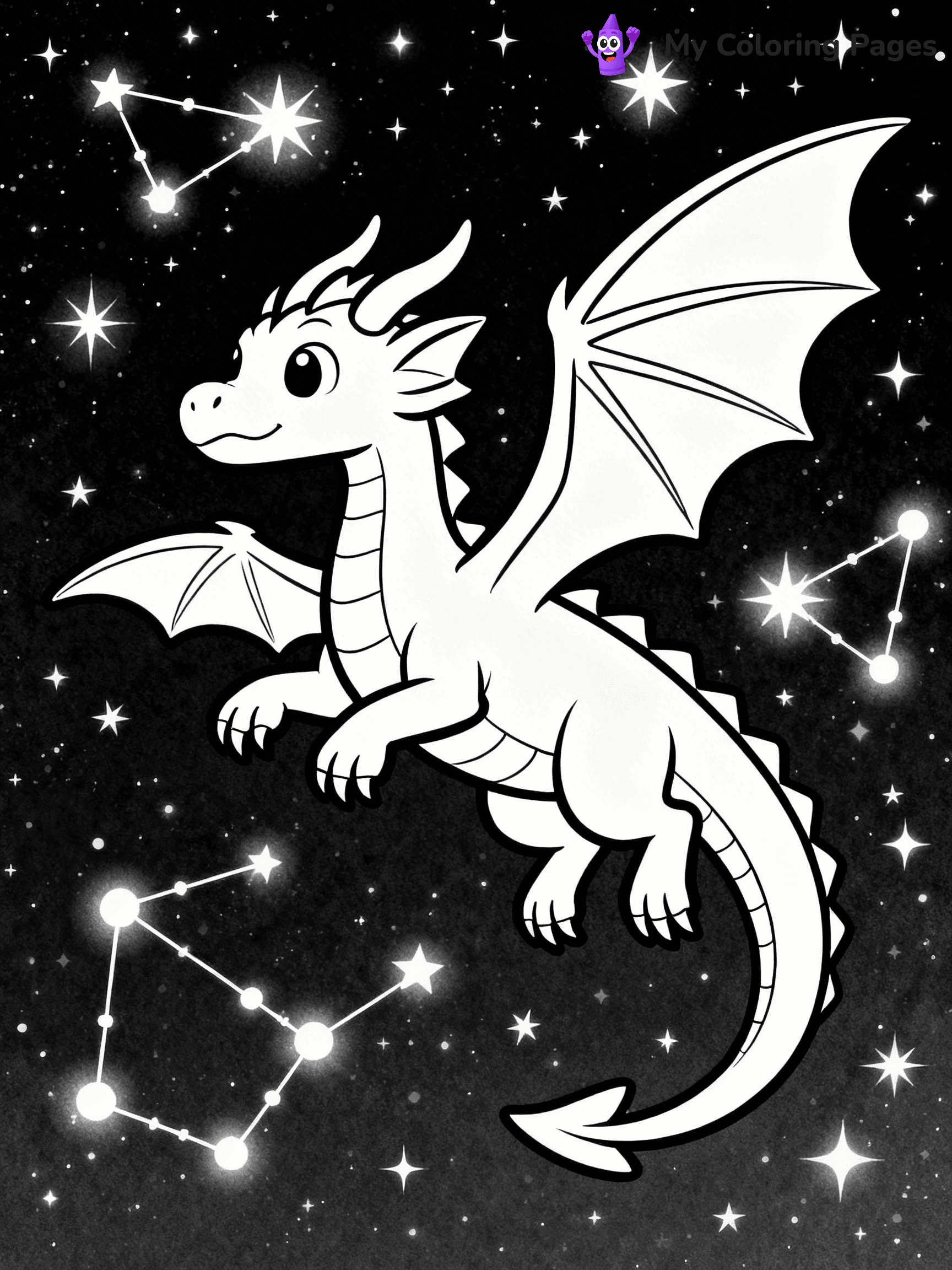 Realistic Dragon Coloring Pages For Adults - 61