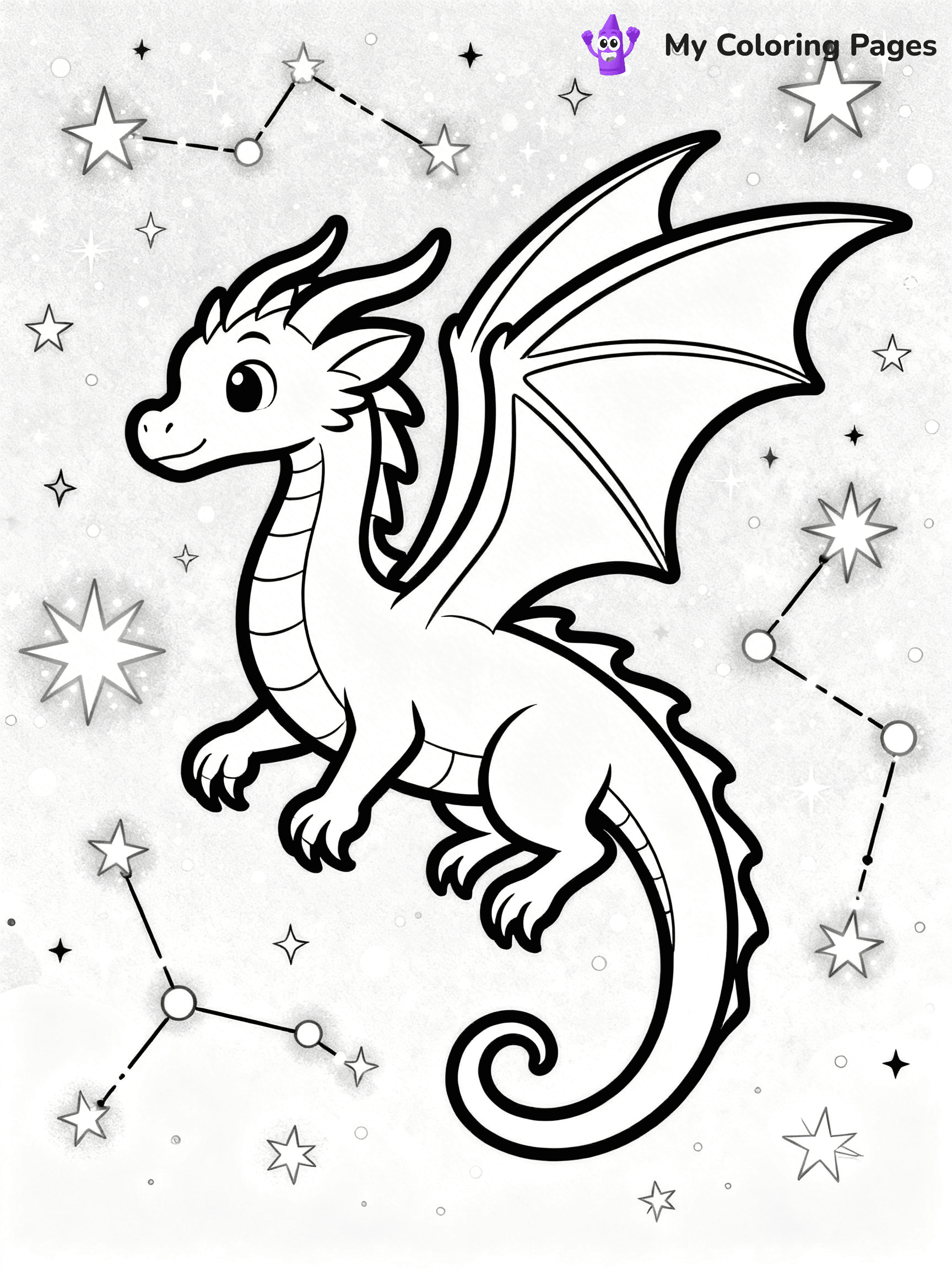 Realistic Dragon Coloring Pages For Adults - 60
