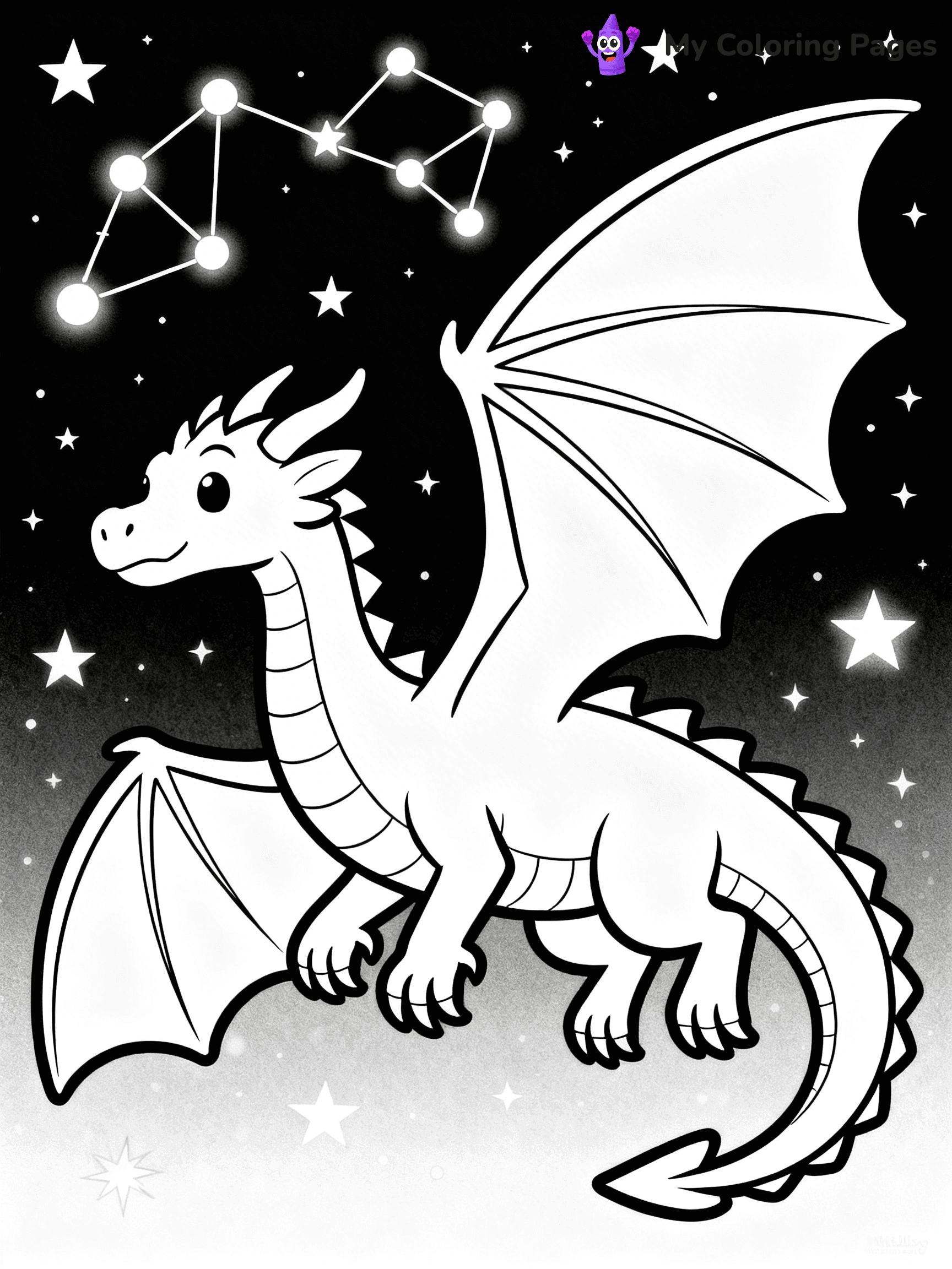 Realistic Dragon Coloring Pages For Adults - 58
