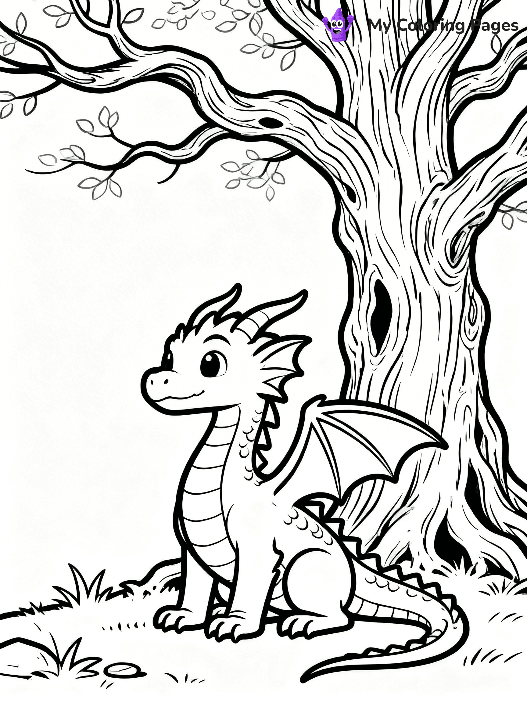 Realistic Dragon Coloring Pages For Adults - 55