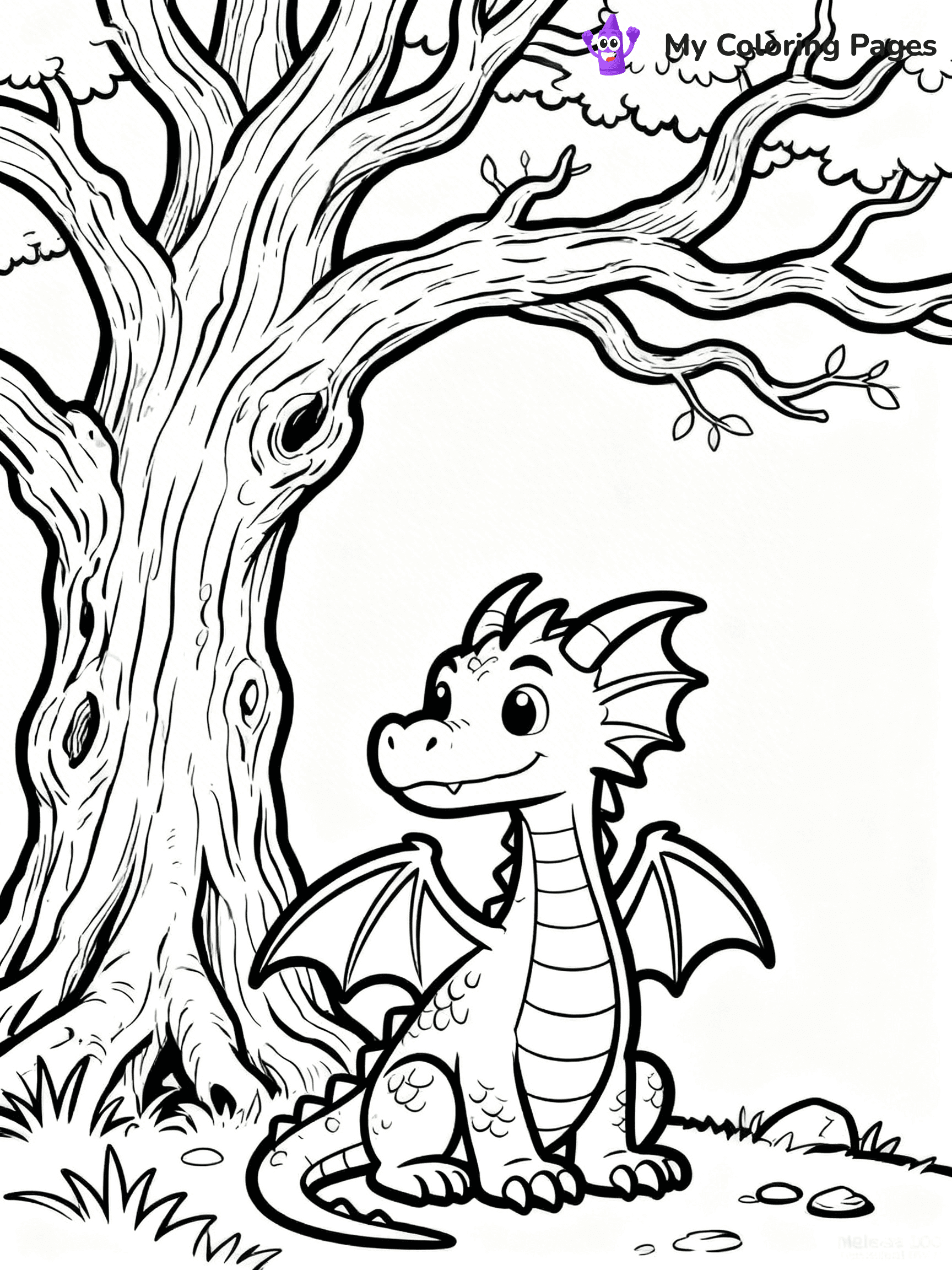Realistic Dragon Coloring Pages For Adults - 53