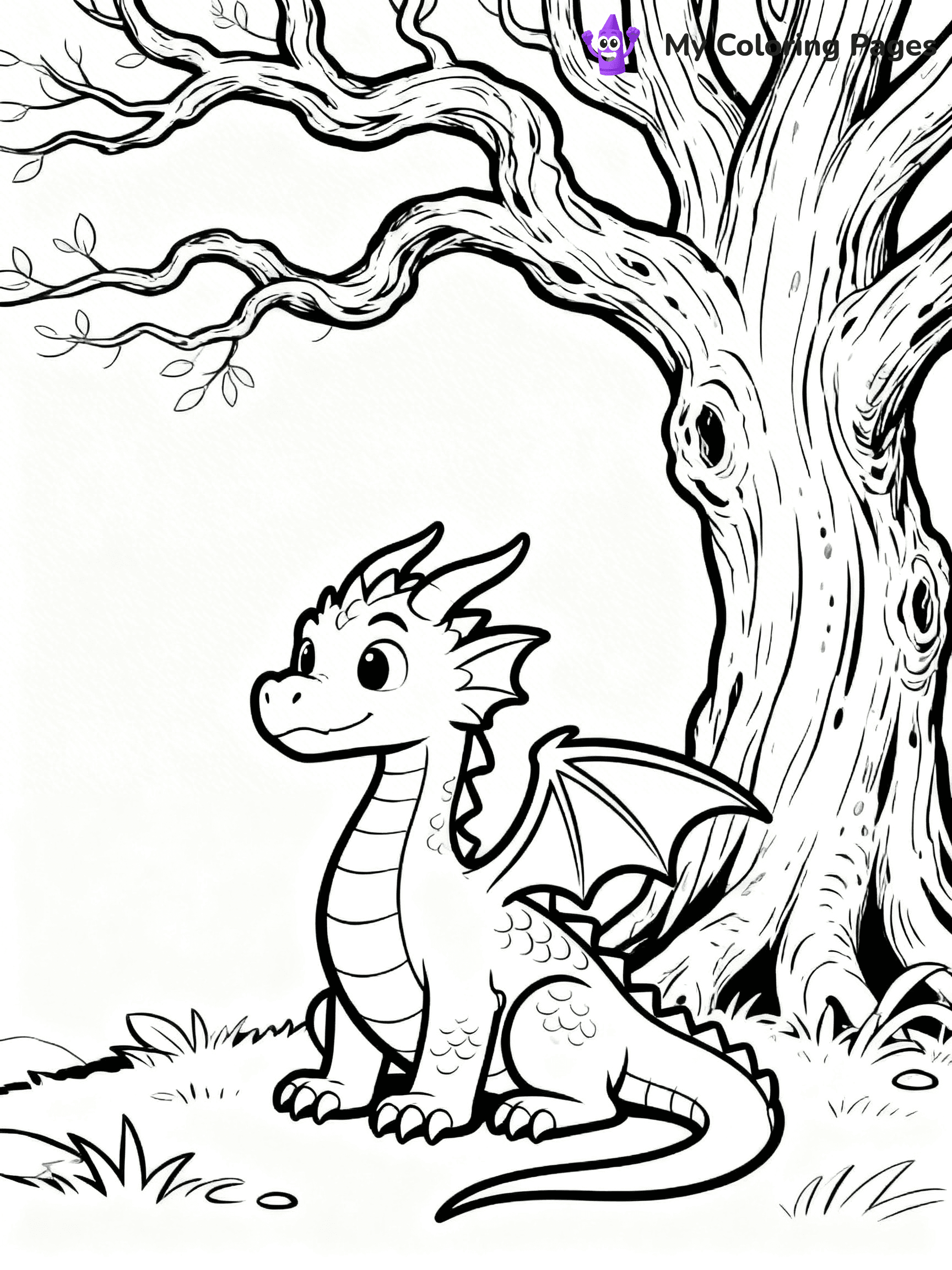 Realistic Dragon Coloring Pages For Adults - 52