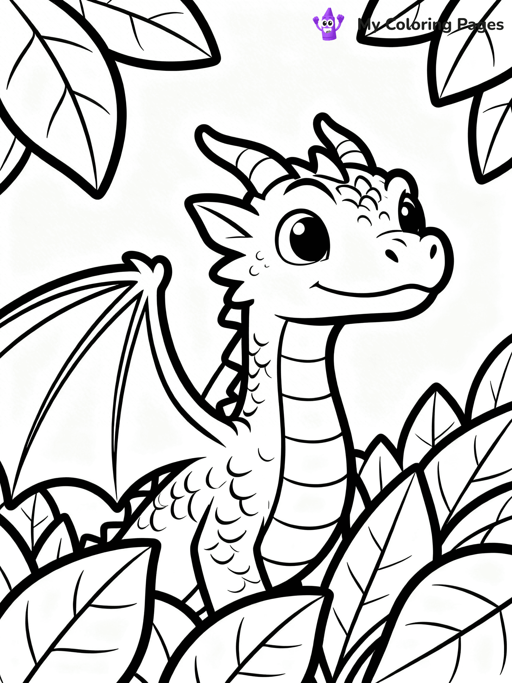 Realistic Dragon Coloring Pages For Adults - 48