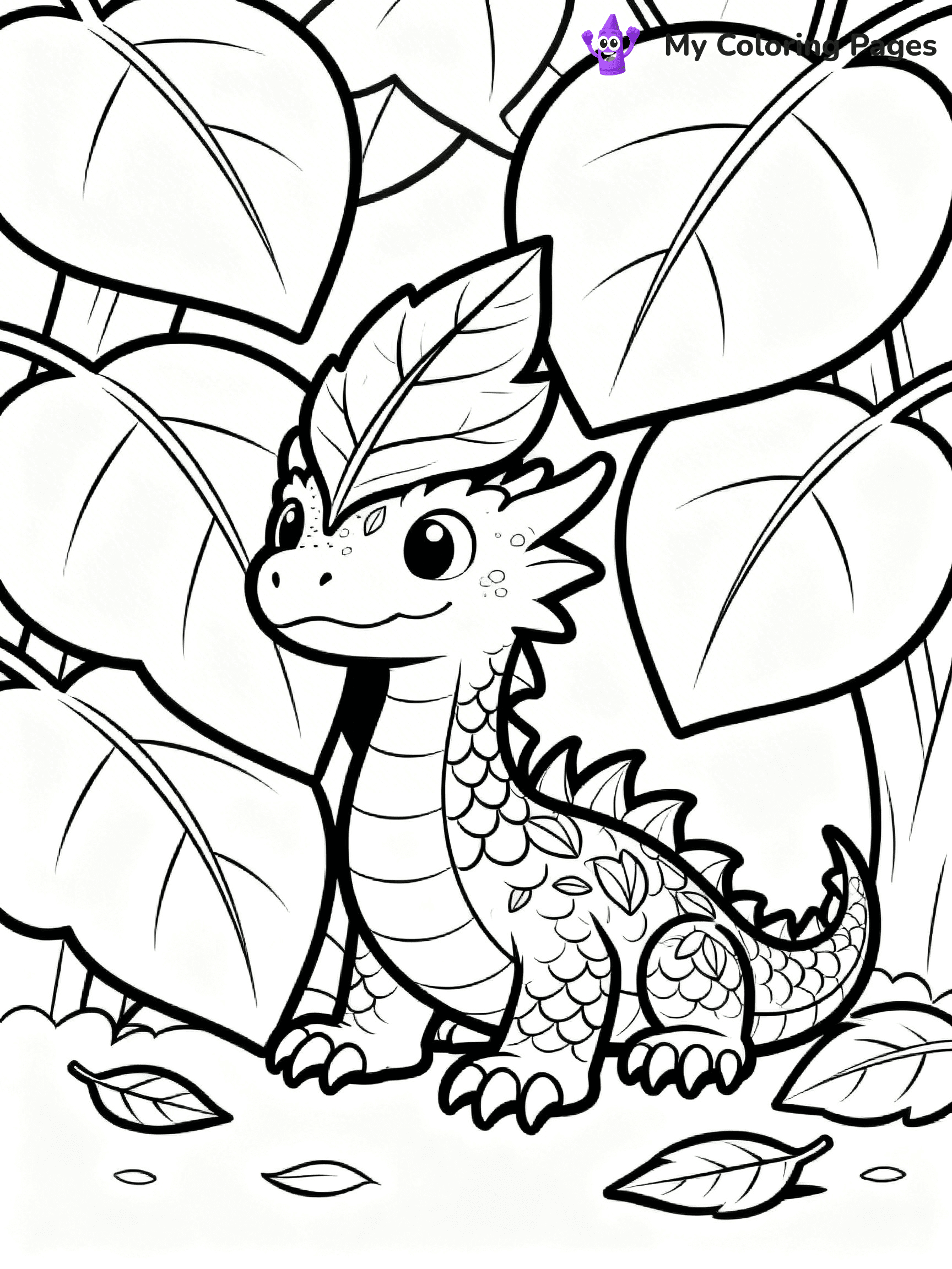 Realistic Dragon Coloring Pages For Adults - 43
