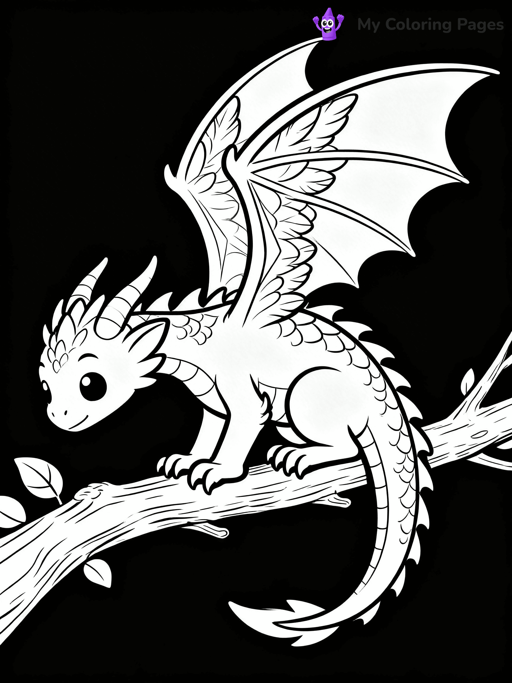 Realistic Dragon Coloring Pages For Adults - 32