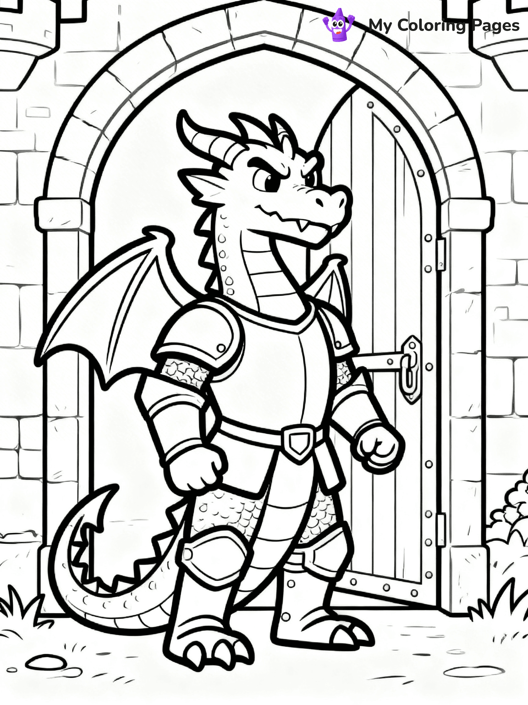 Realistic Dragon Coloring Pages For Adults - 28