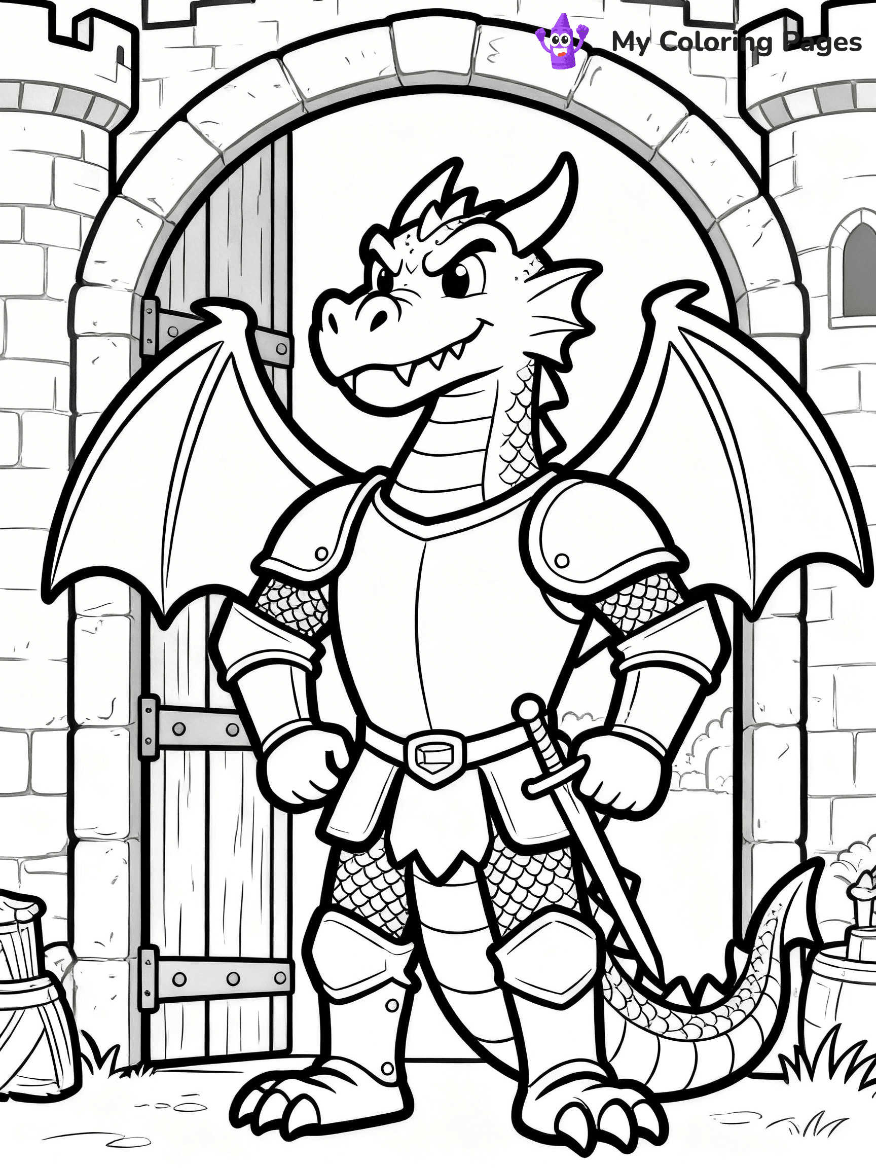 Realistic Dragon Coloring Pages For Adults - 27