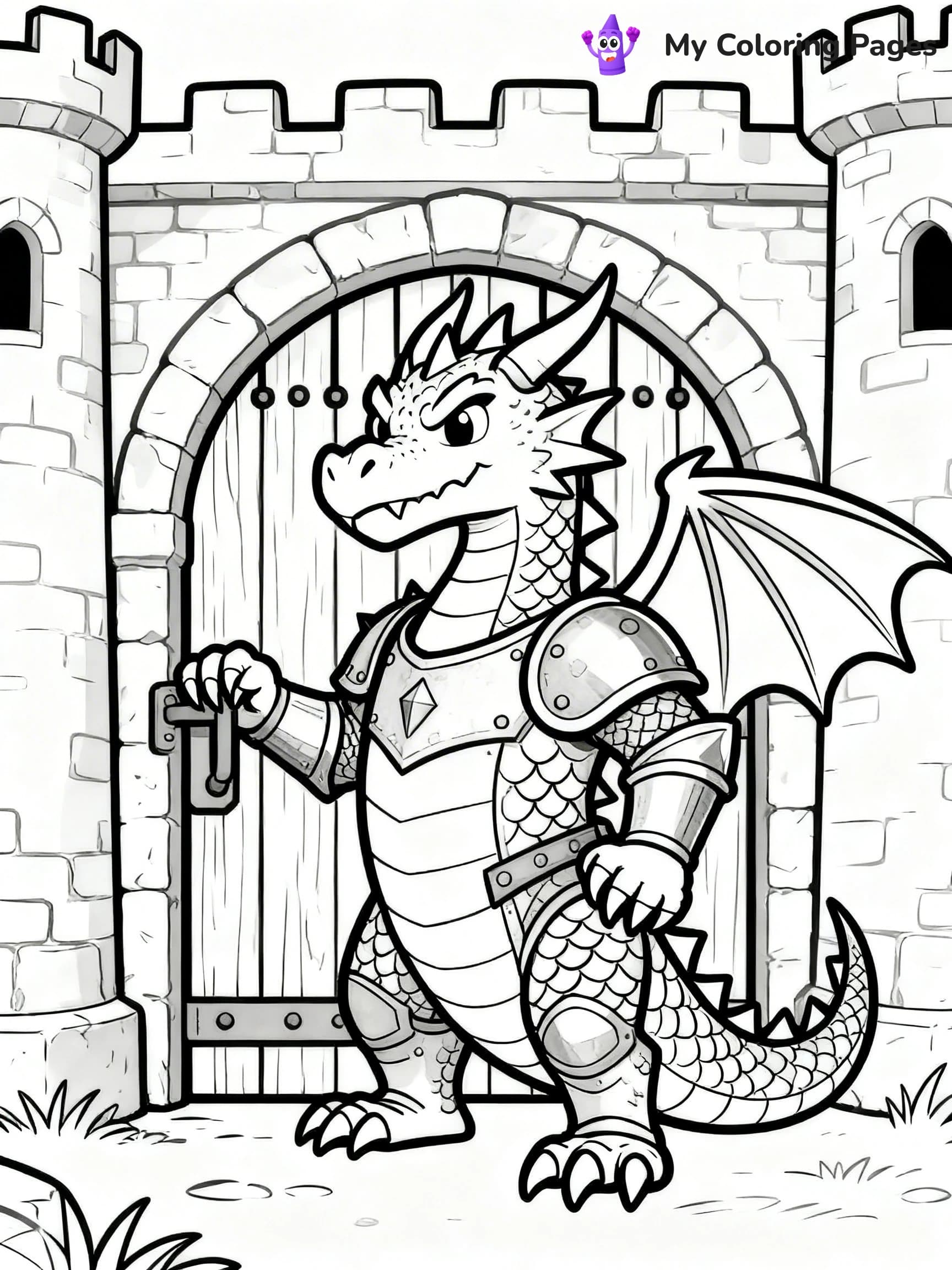 Realistic Dragon Coloring Pages For Adults - 24