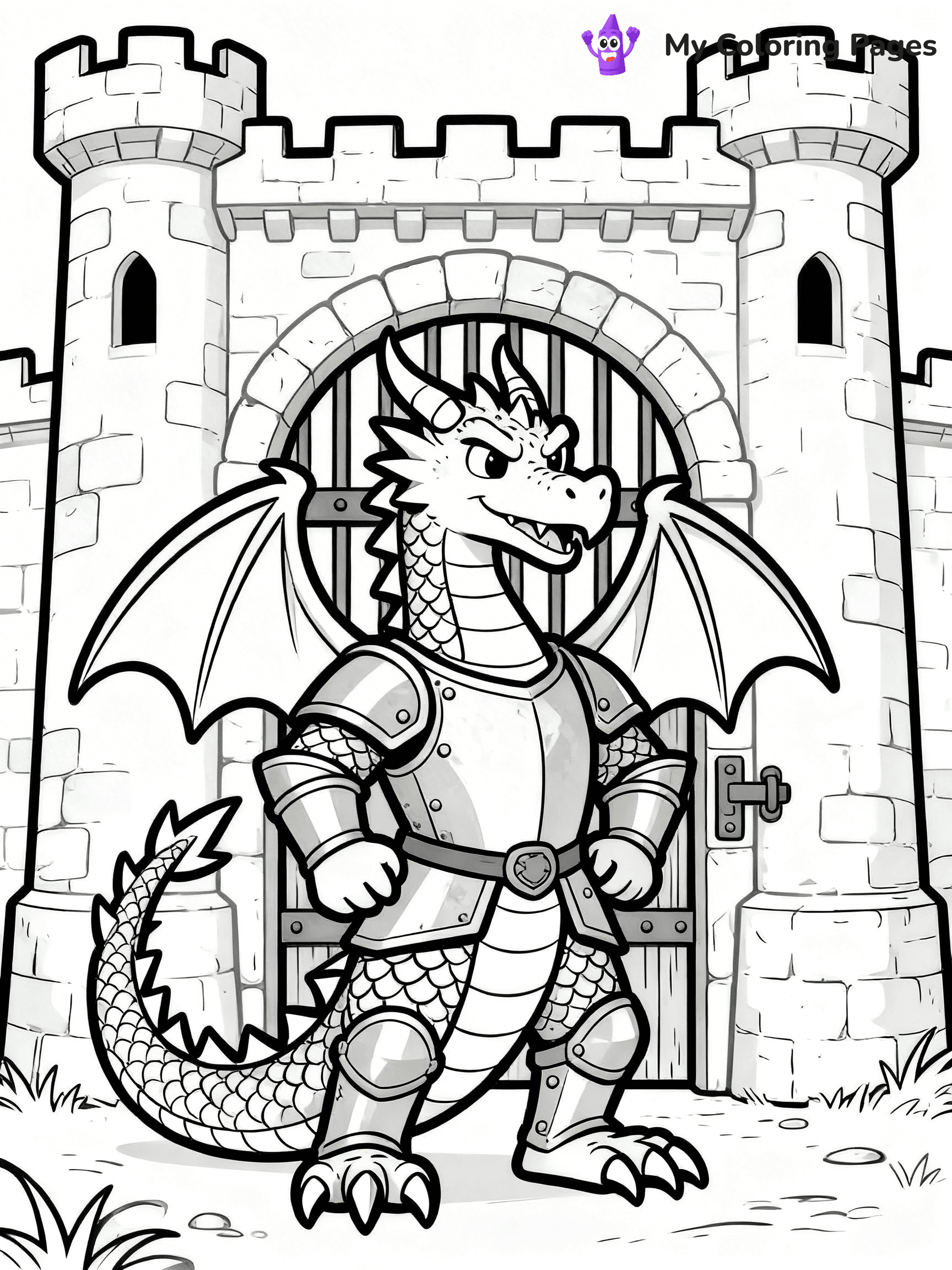 Realistic Dragon Coloring Pages For Adults - 23
