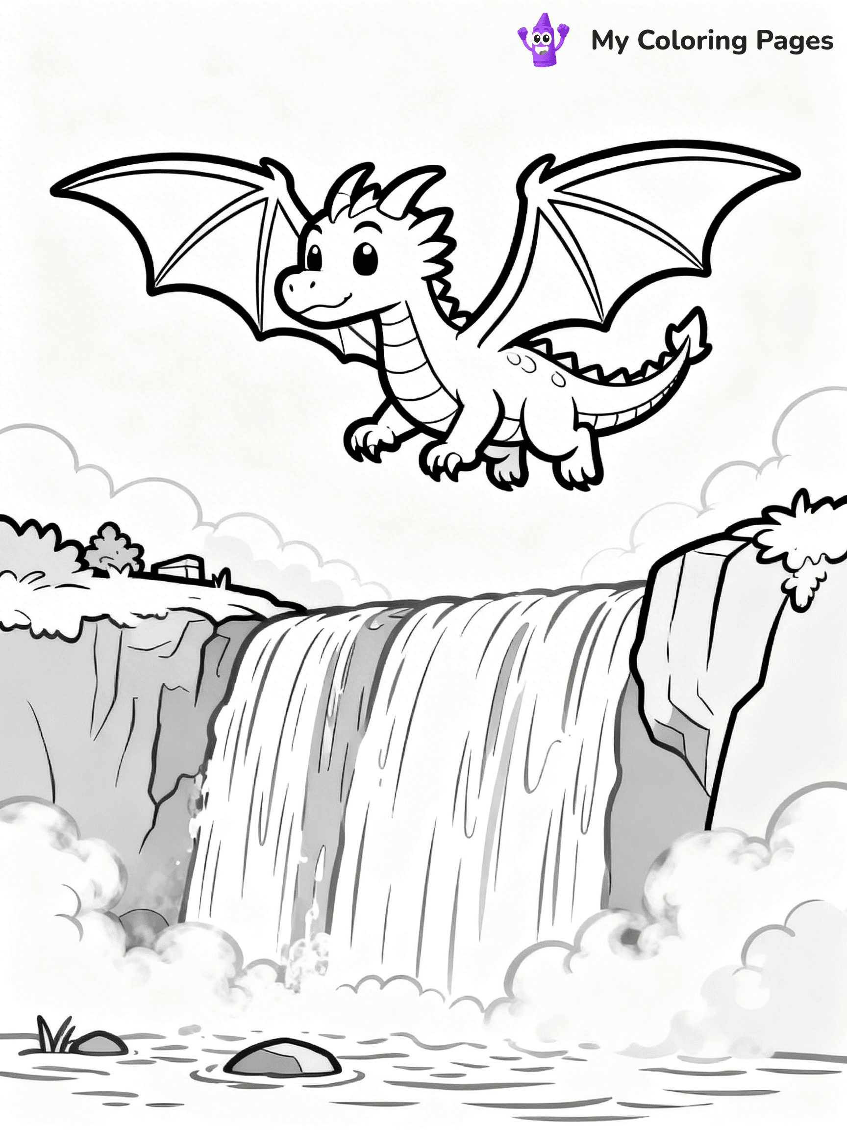 Realistic Dragon Coloring Pages For Adults - 22