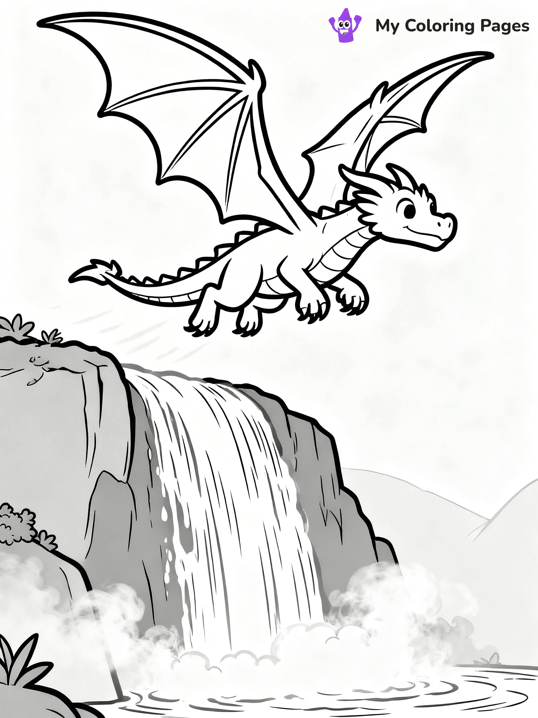 Realistic Dragon Coloring Pages For Adults - 20