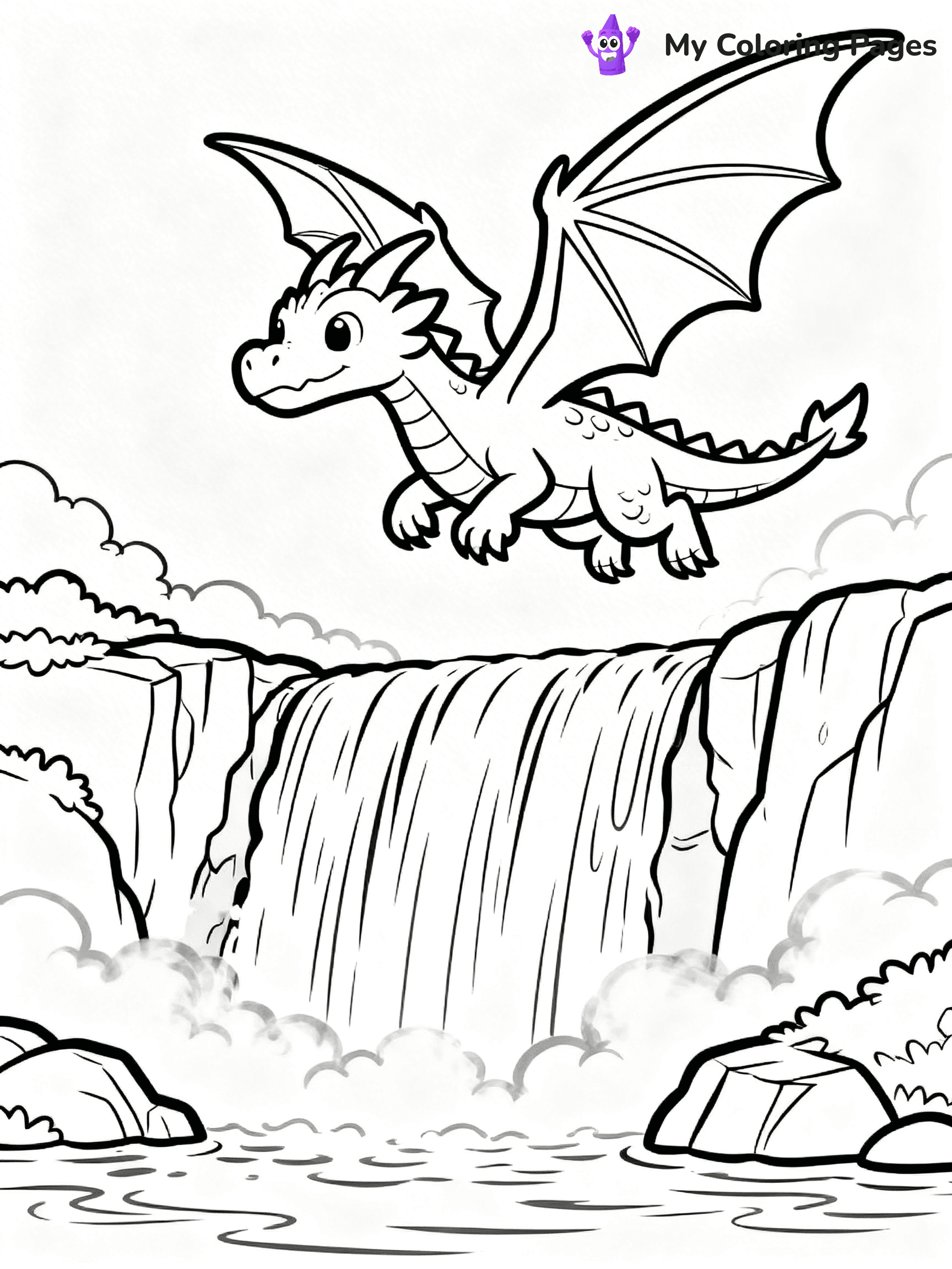 Realistic Dragon Coloring Pages For Adults - 18