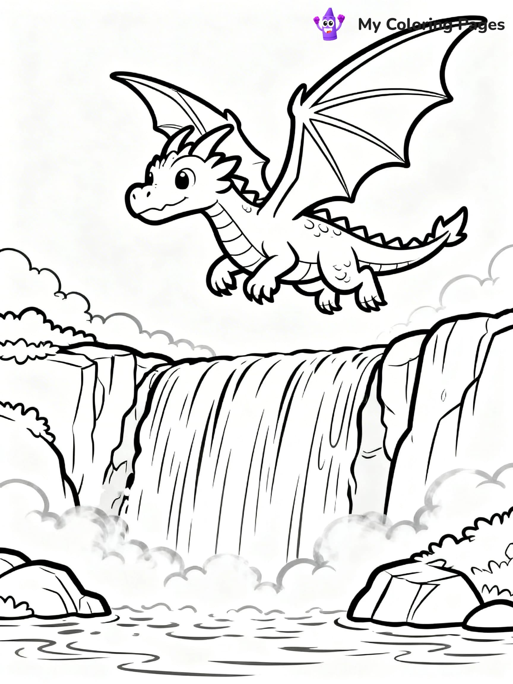 Realistic Dragon Coloring Pages For Adults - 18