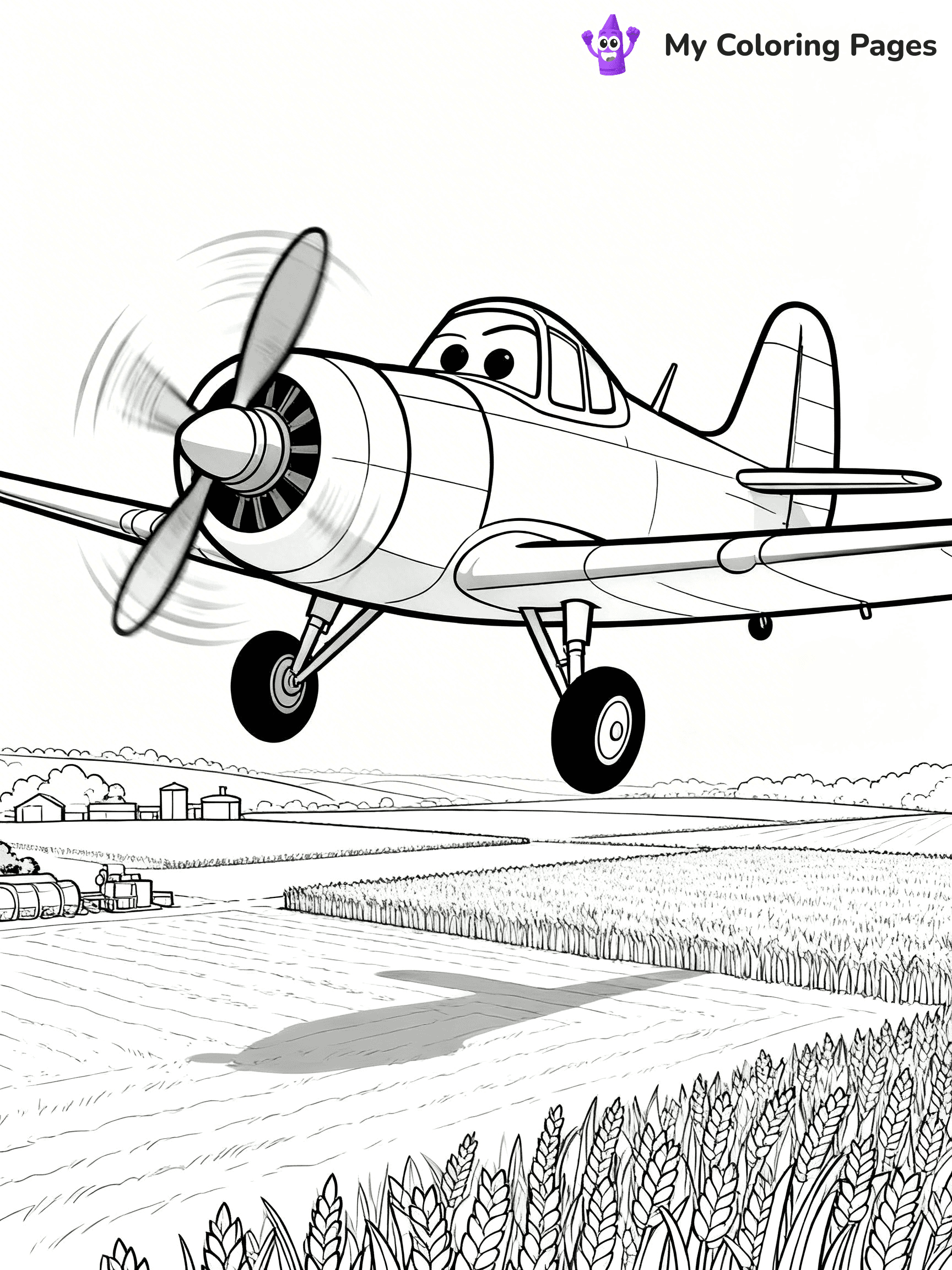 Dusty Crophopper Coloring Pages - 23