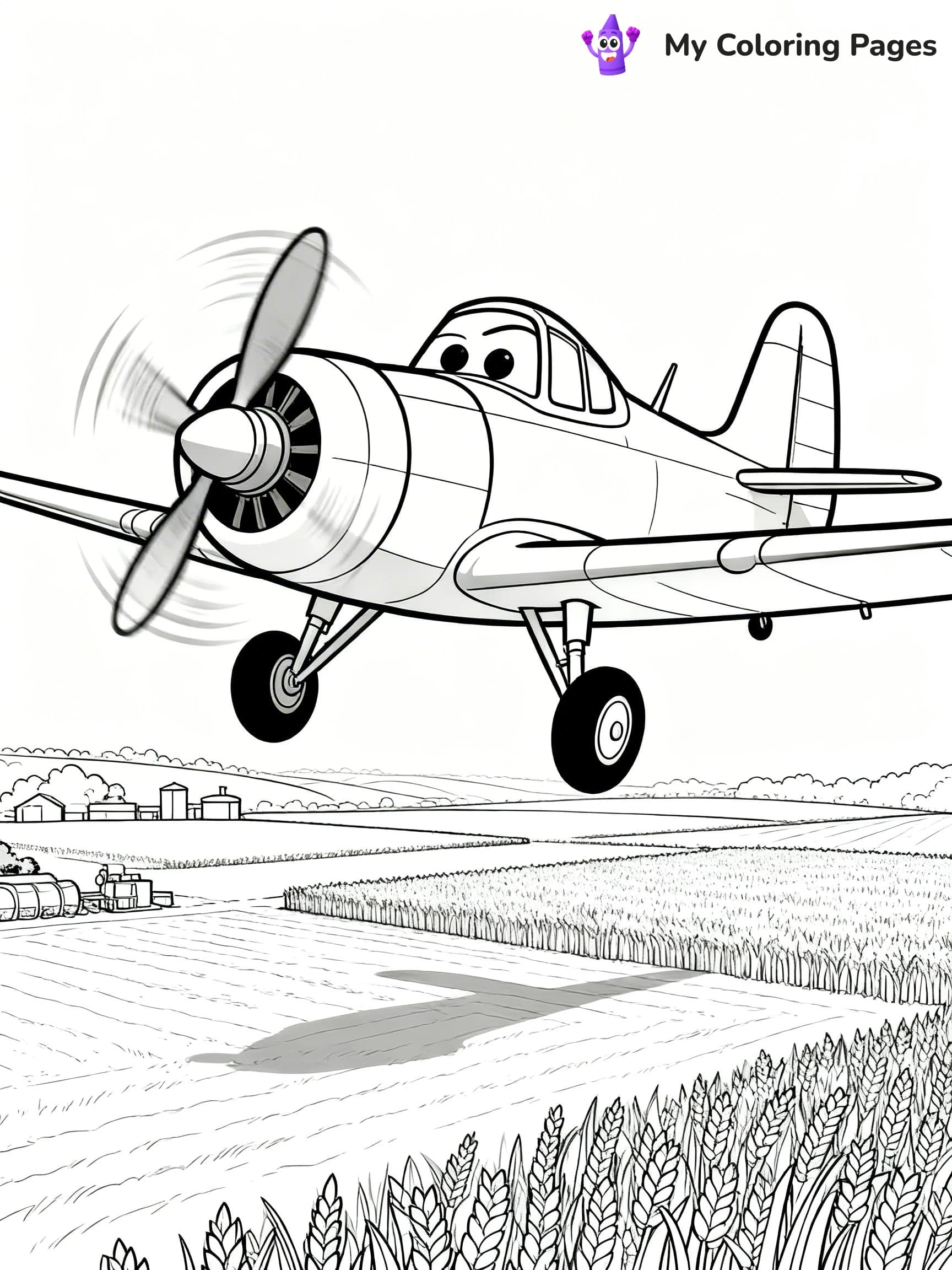 Dusty Crophopper Coloring Pages - 23