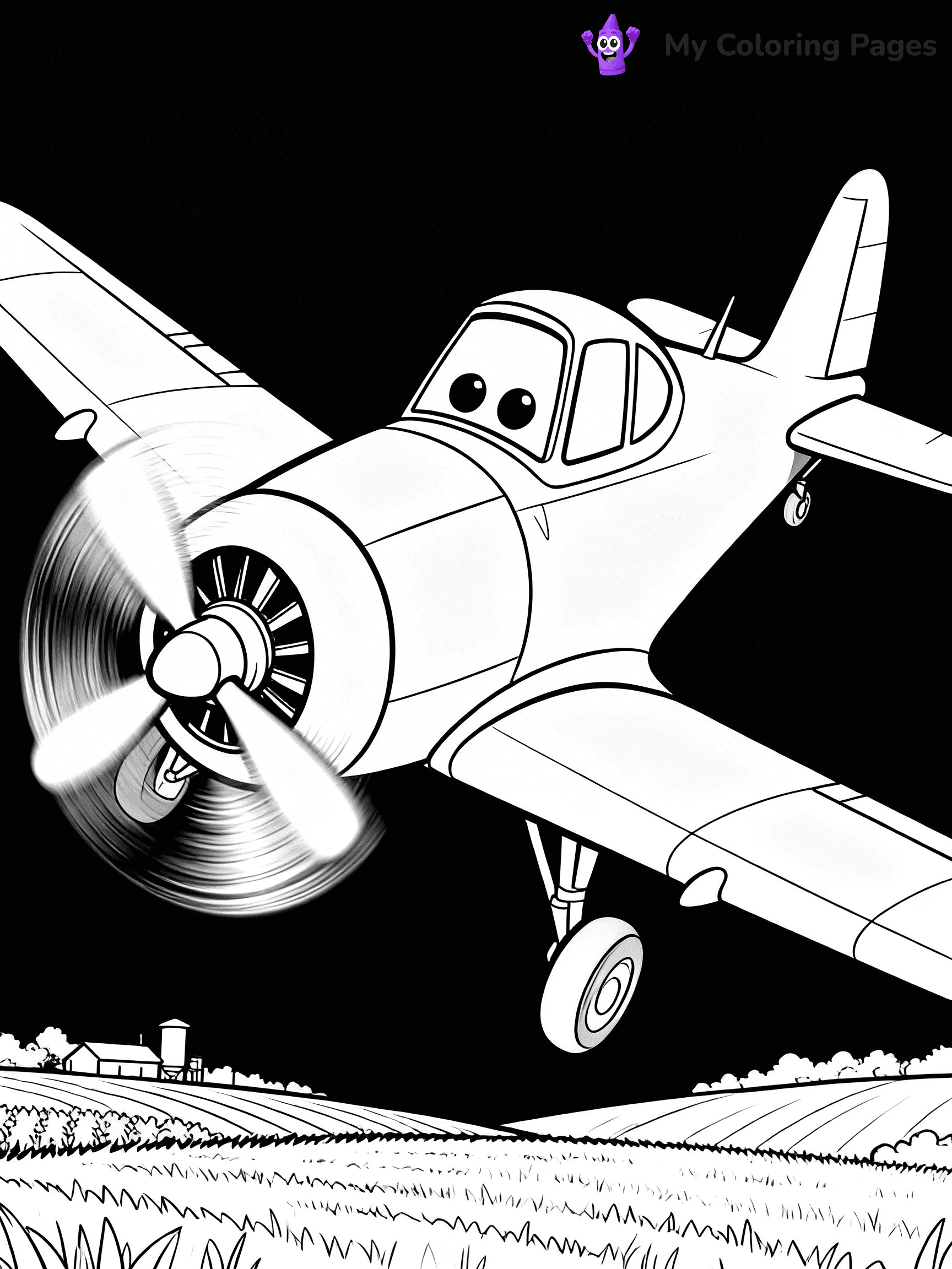 Dusty Crophopper Coloring Pages - 22