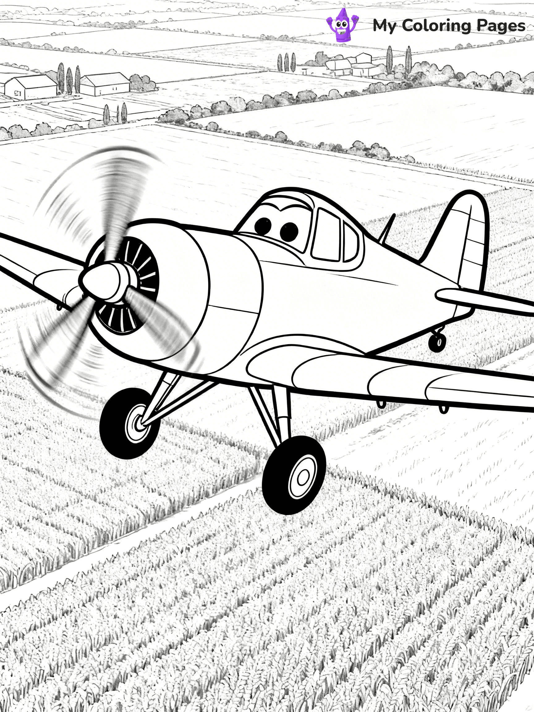 Dusty Crophopper Coloring Pages - 21