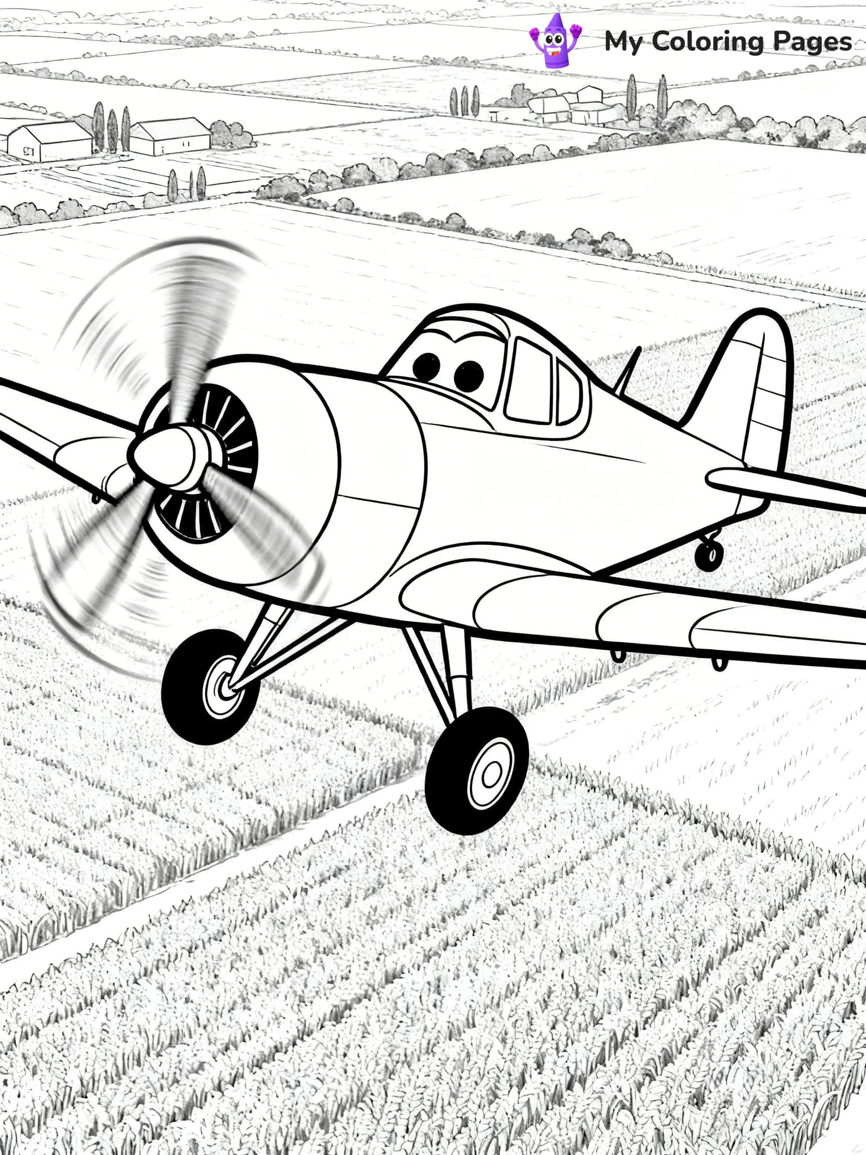 Dusty Crophopper Coloring Pages - 21