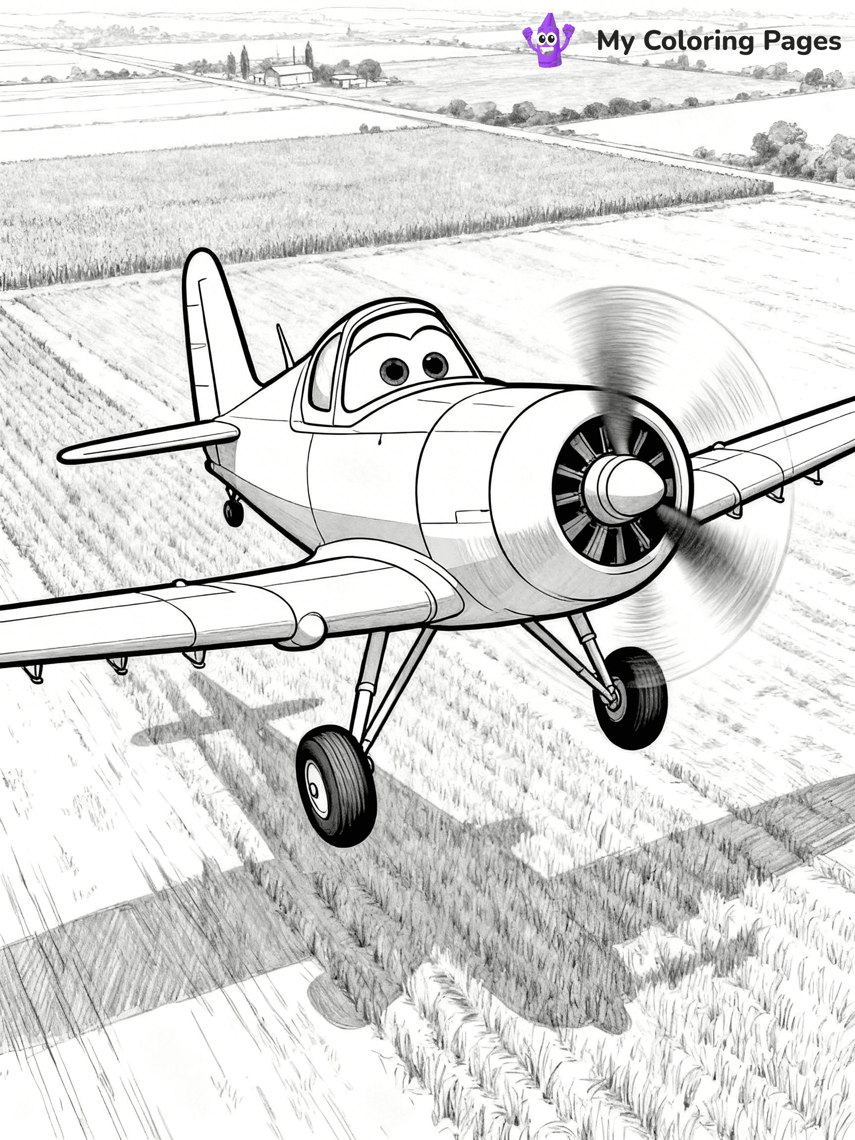 Dusty Crophopper Coloring Pages - 20