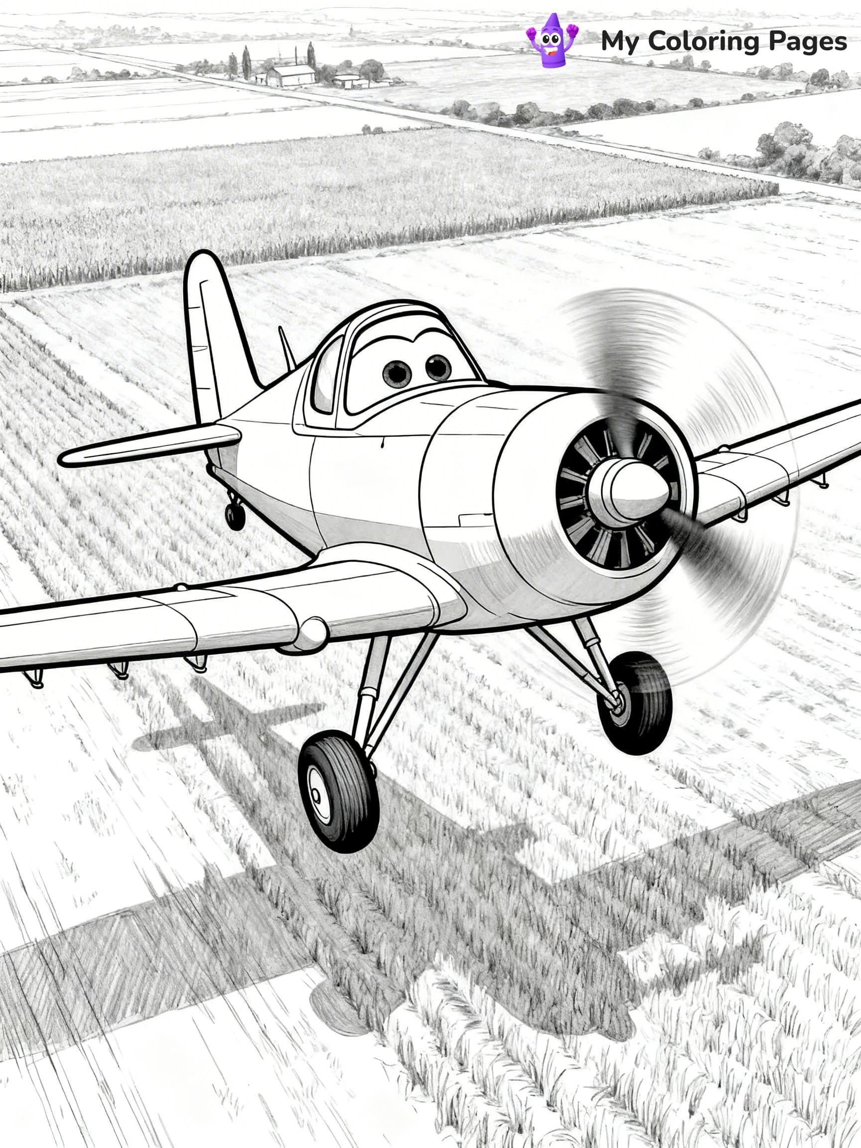 Dusty Crophopper Coloring Pages - 20