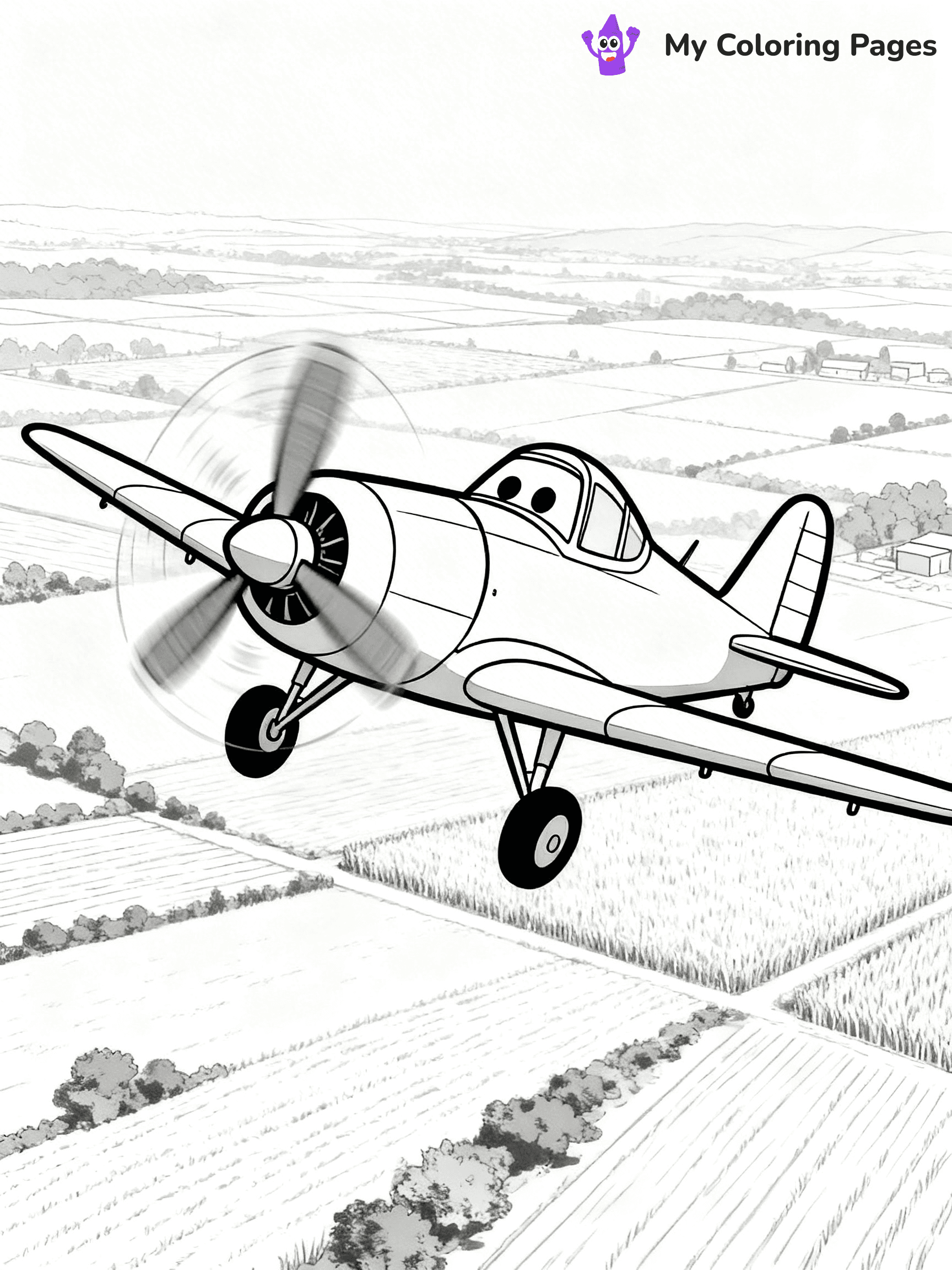 Dusty Crophopper Coloring Pages - 19