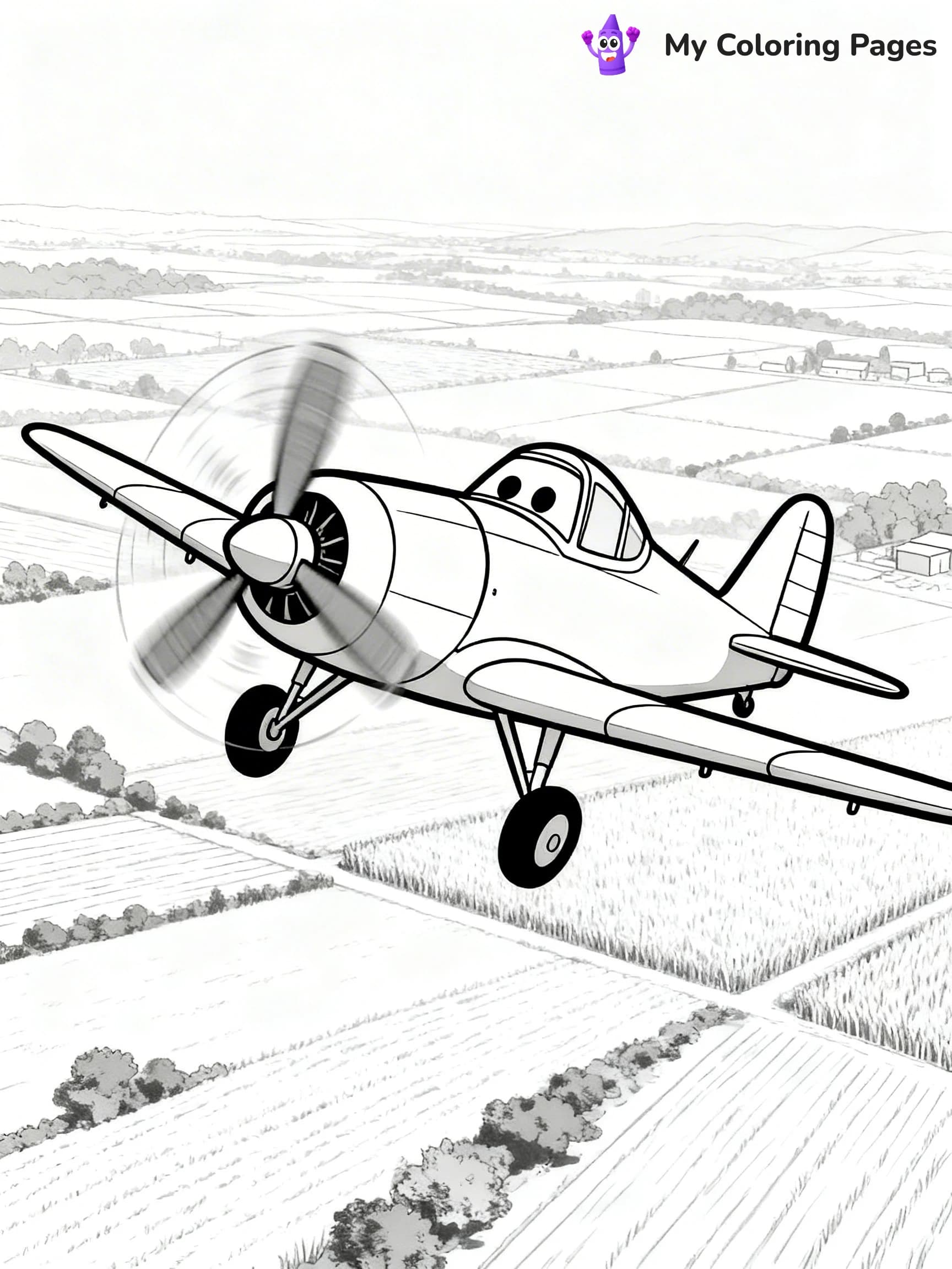 Dusty Crophopper Coloring Pages - 19