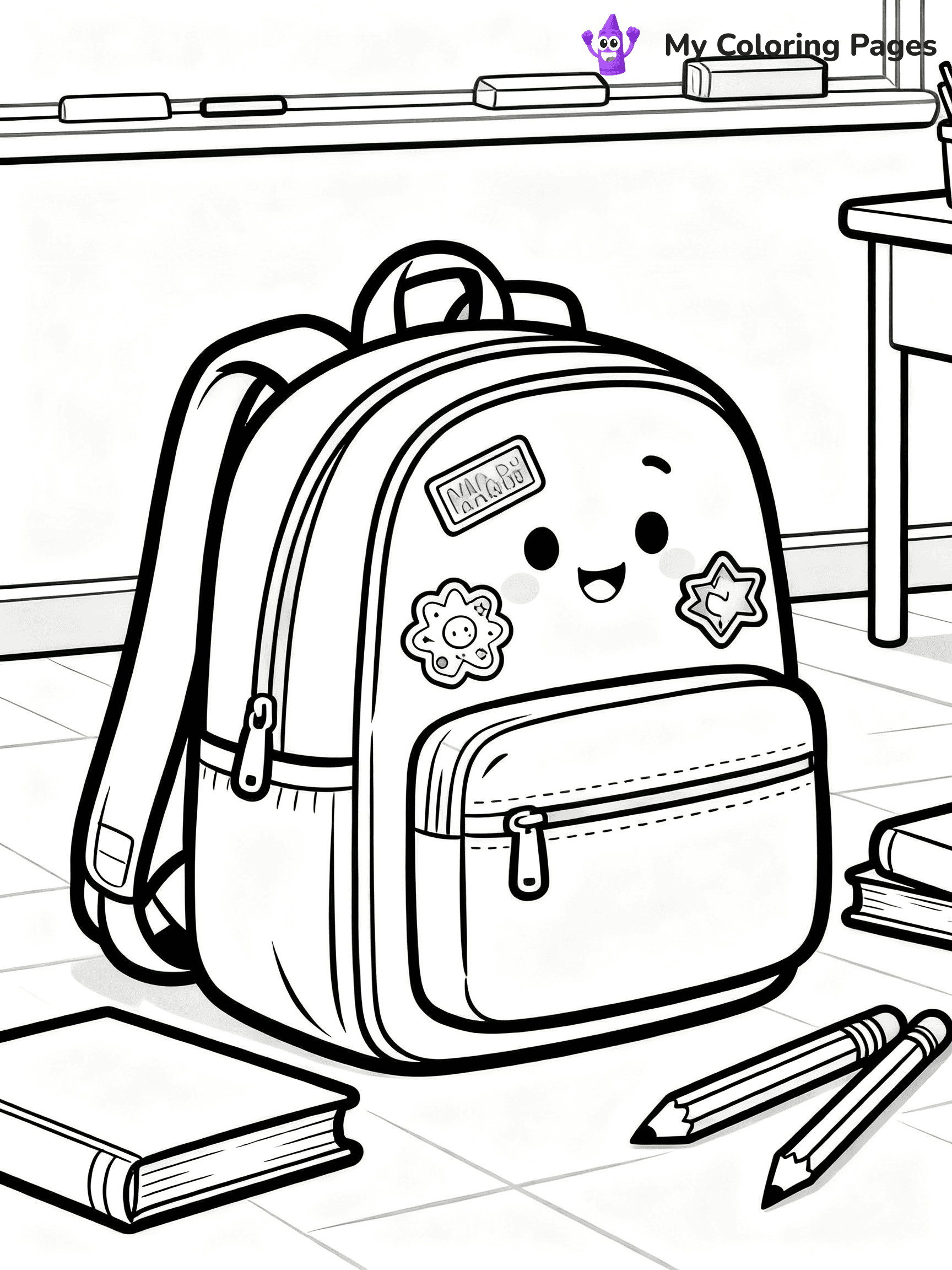 Backpack Coloring Pages - 73