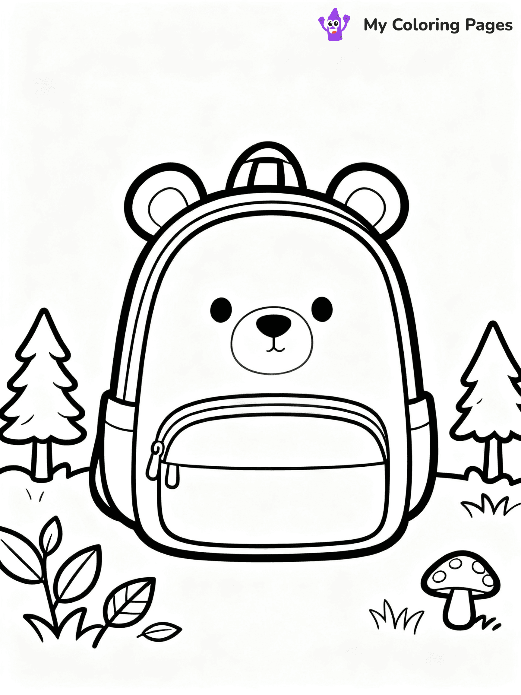 Backpack Coloring Pages - 71