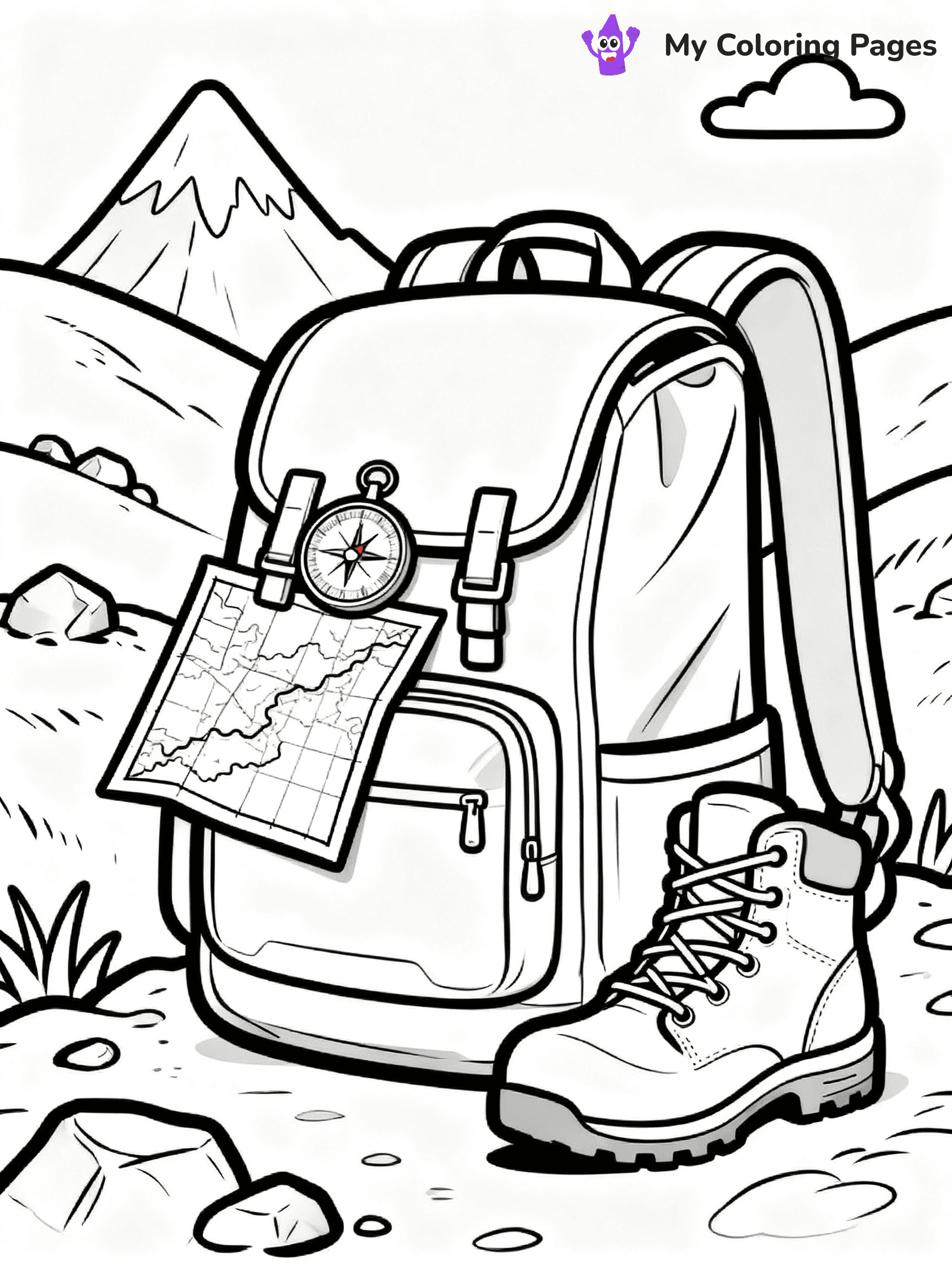 Backpack Coloring Pages - 61