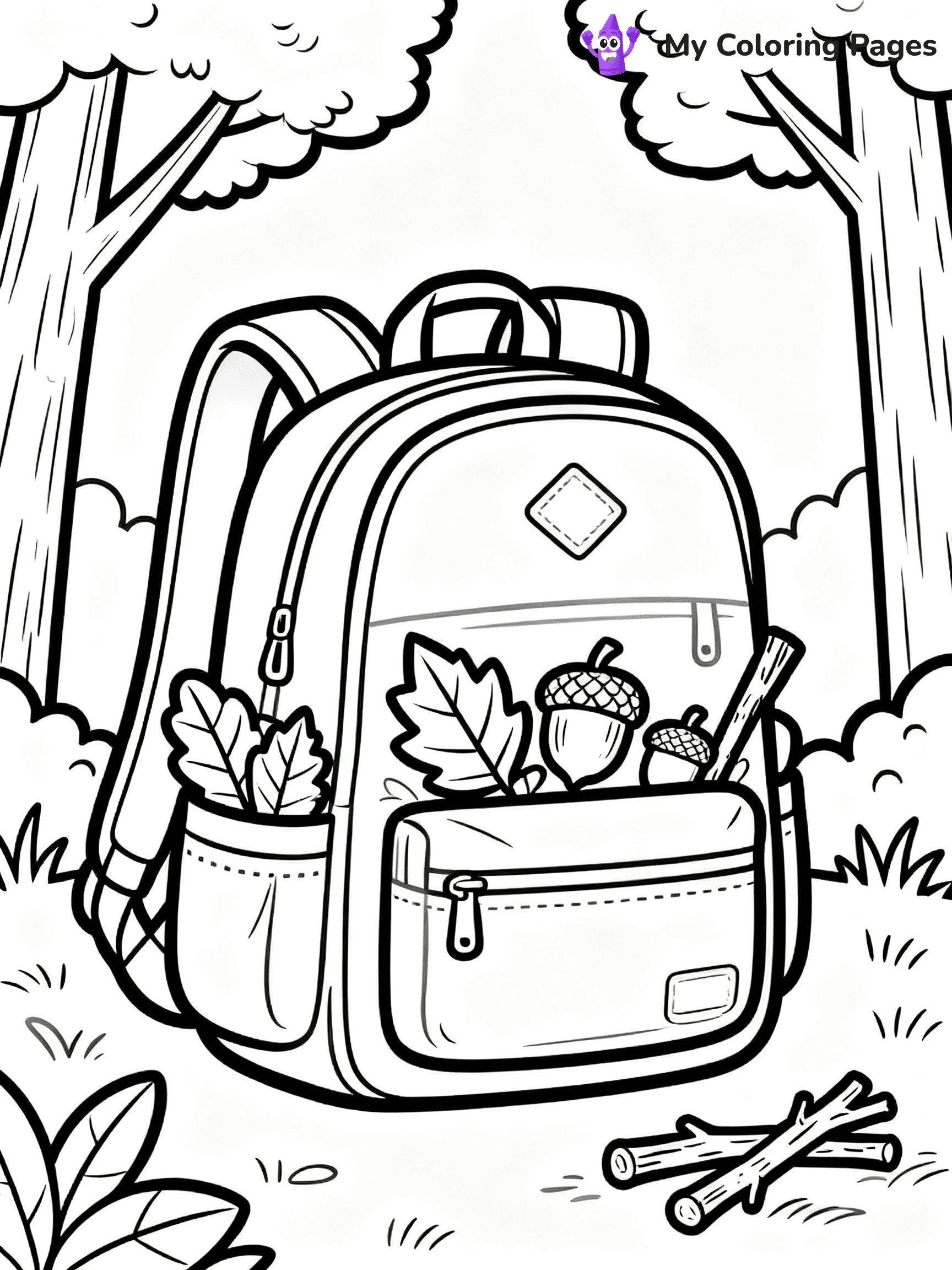 Backpack Coloring Pages - 45