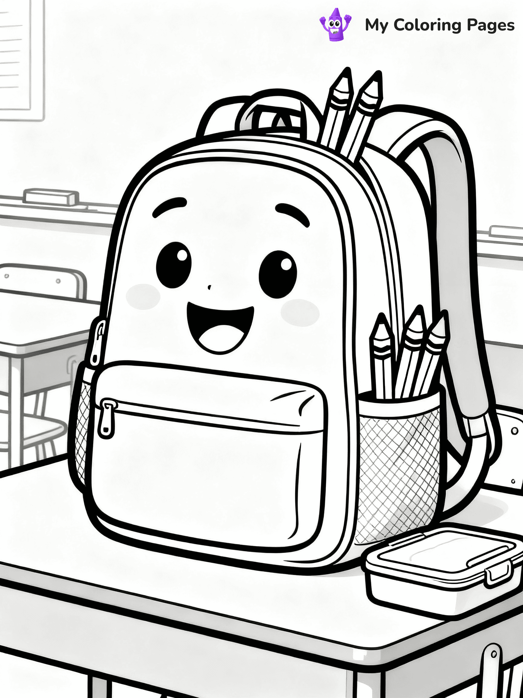 Backpack Coloring Pages - 40