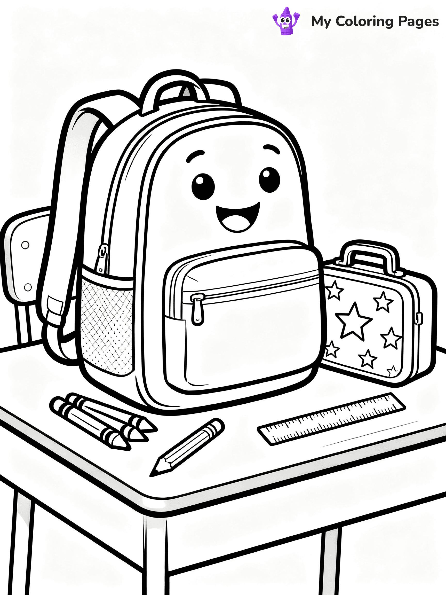 Backpack Coloring Pages - 36